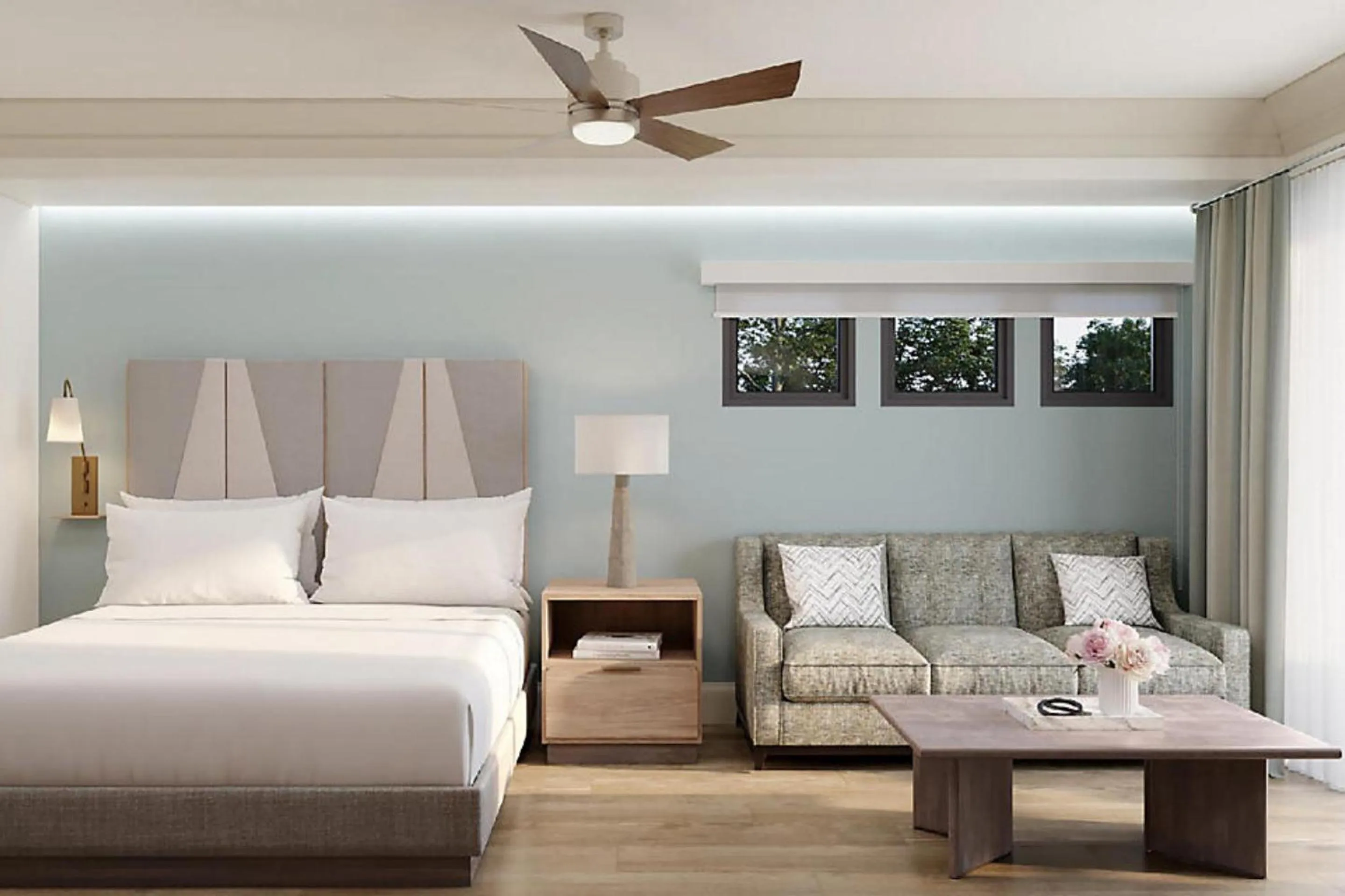 Bed in Hilton Vacation Club Mill Springs Lodge Pigeon Forge