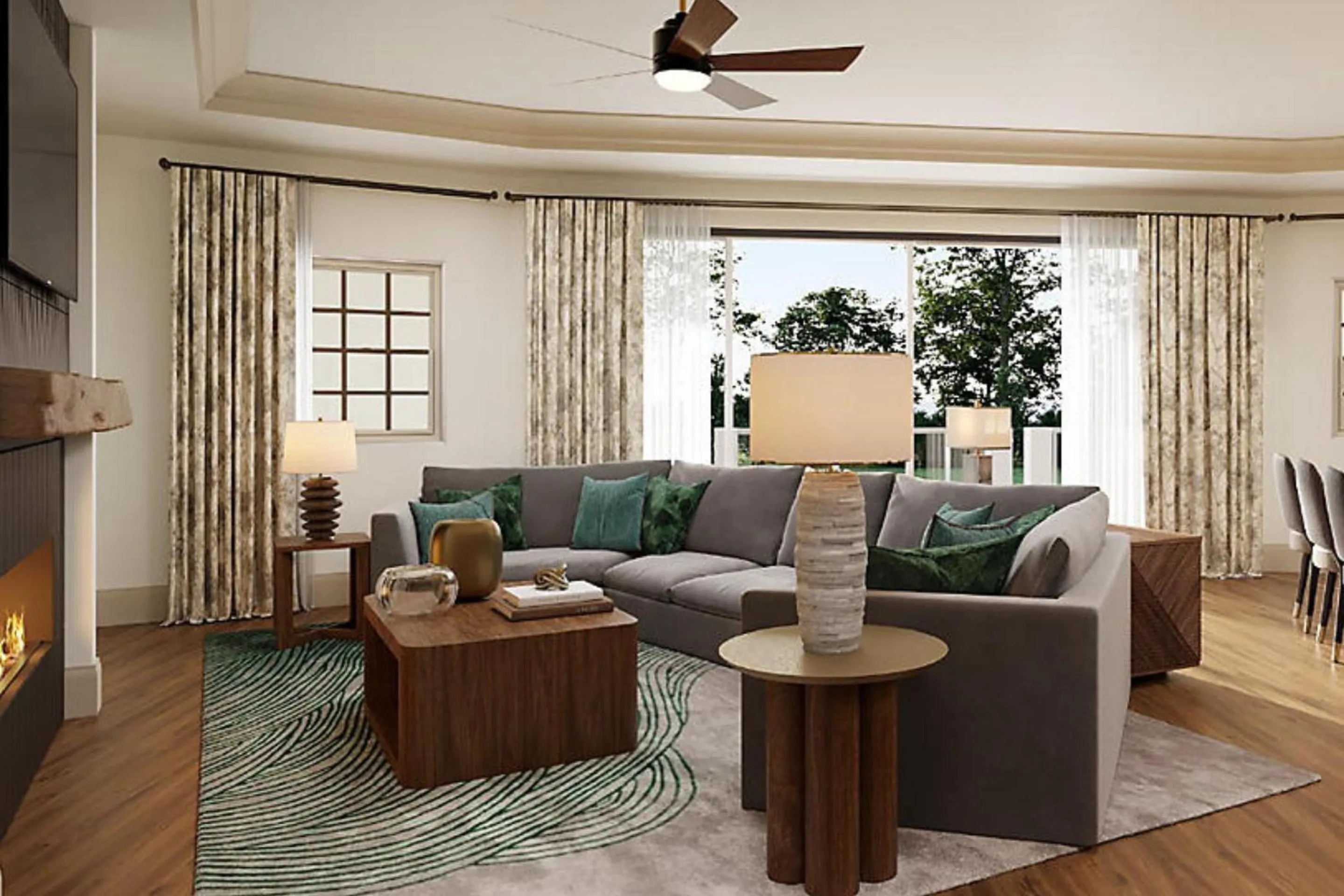 Living room in Hilton Vacation Club Mill Springs Lodge Pigeon Forge