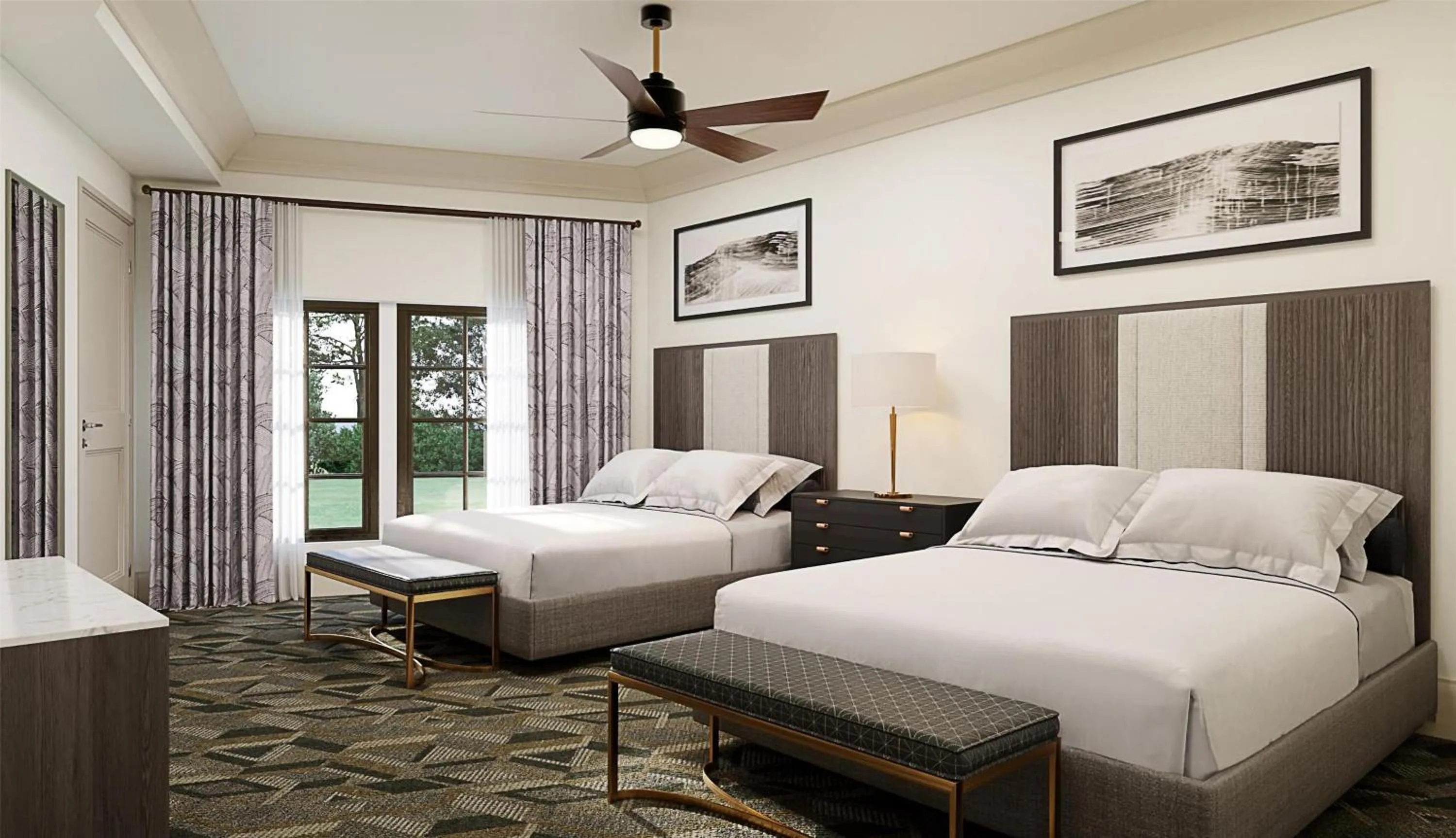 Bed in Hilton Vacation Club Mill Springs Lodge Pigeon Forge