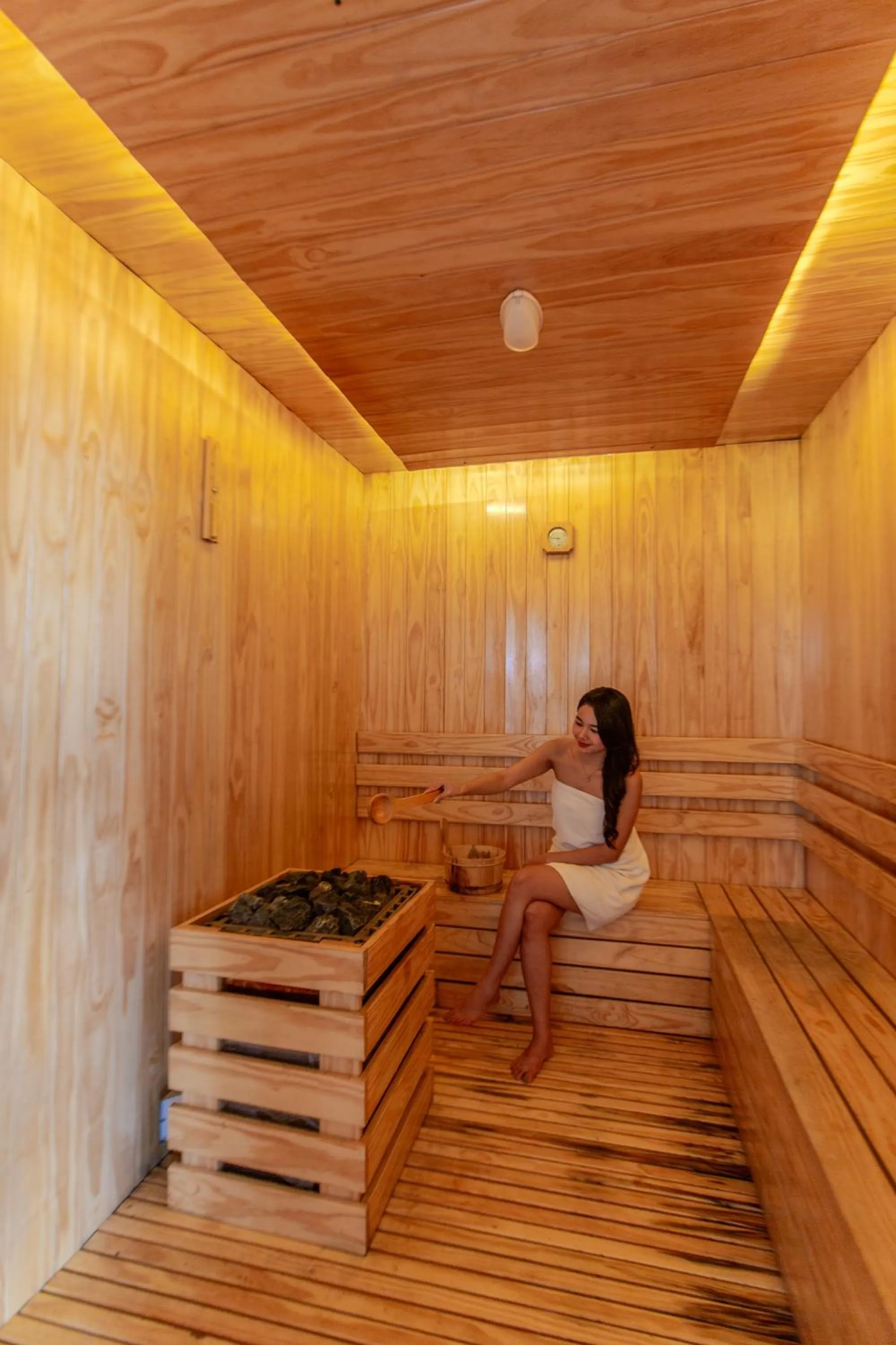 Sauna in Richico Apartments And Hotel