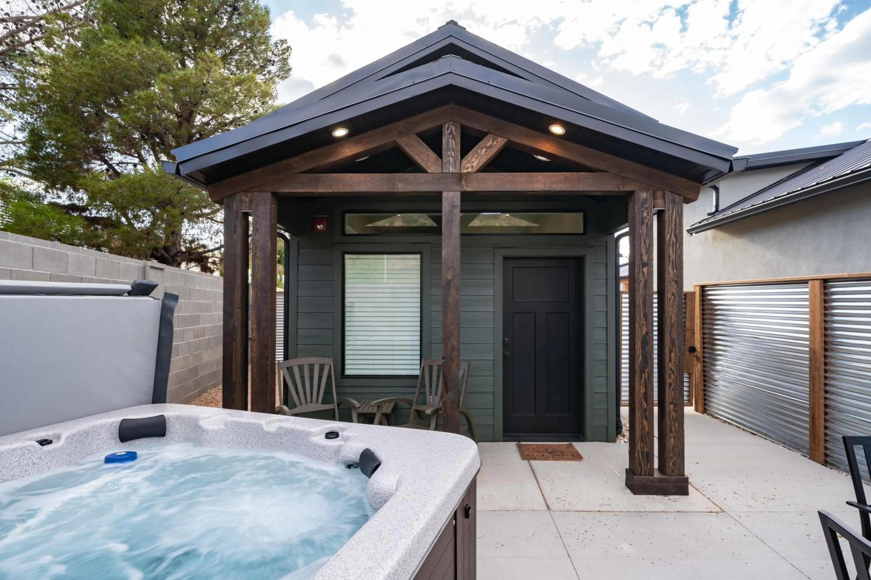 Patio in Zion Oasis Rentals