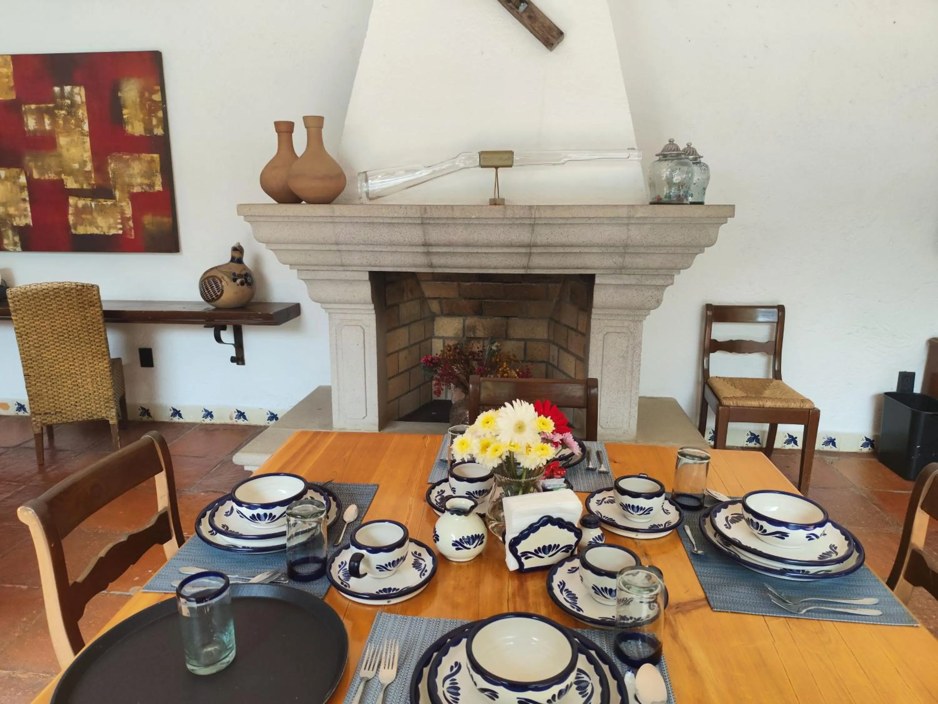 Living room in Casa de las Conchas Cuernavaca
