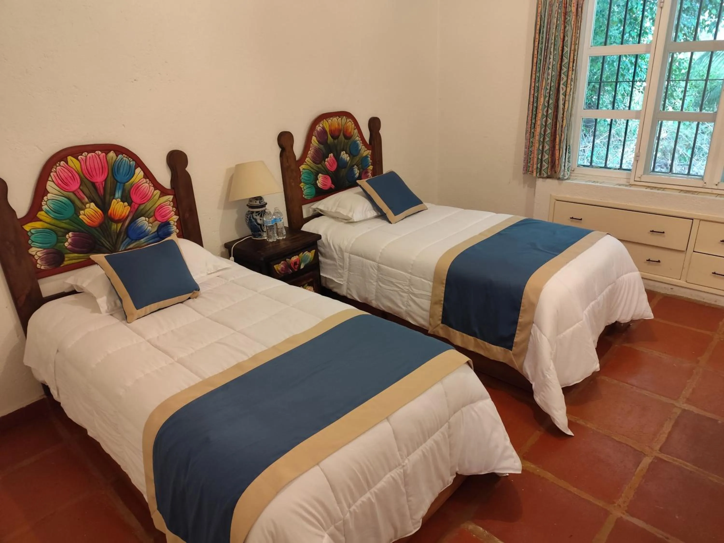 Bed in Casa de las Conchas Cuernavaca