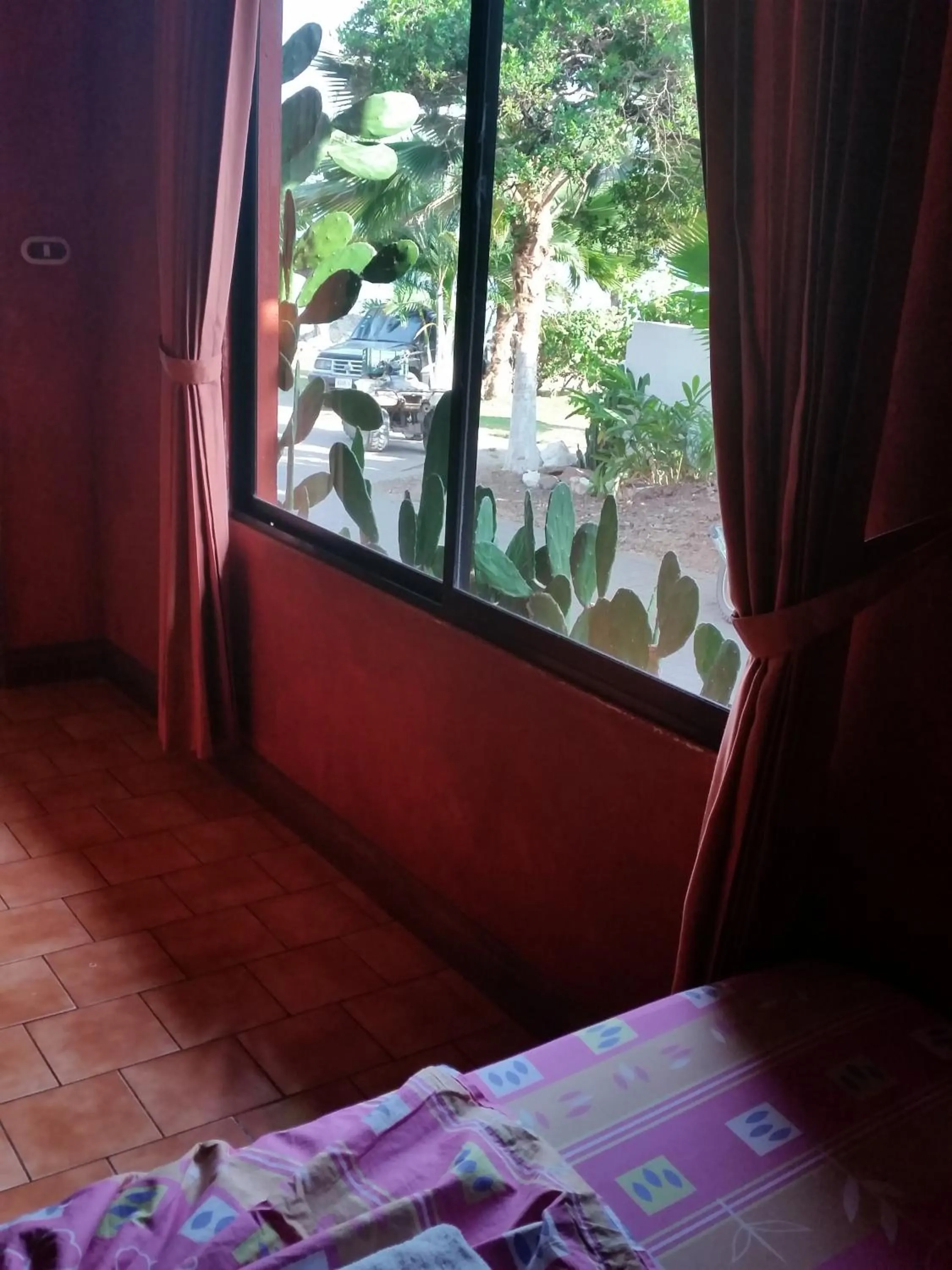 Decorative detail, Bed in Hotel Cabinas Mar Y Cielo