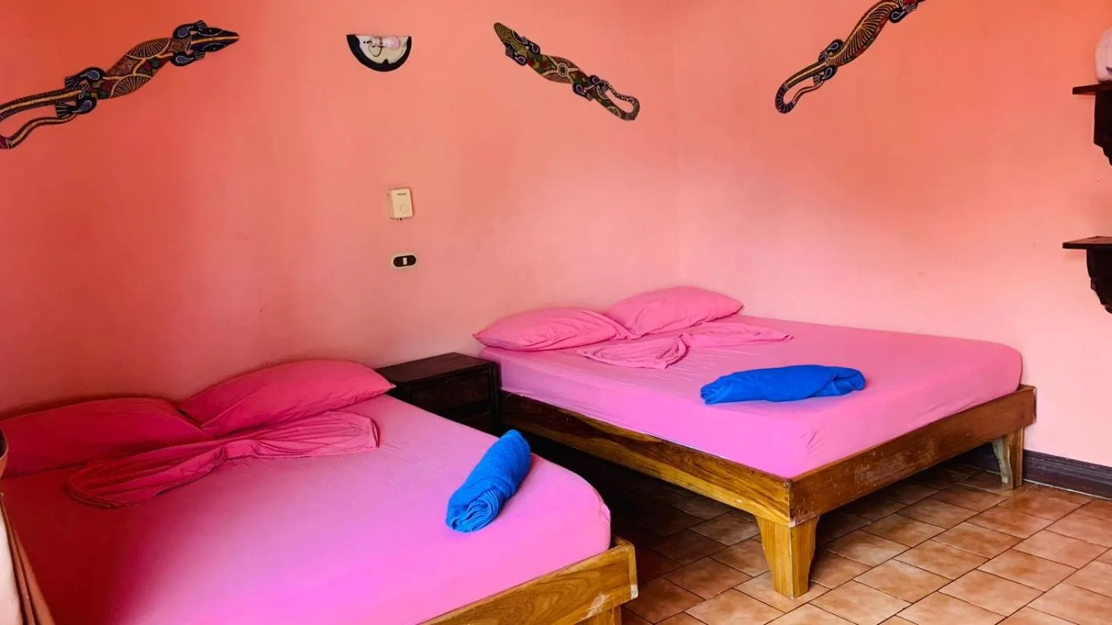 Bed in Hotel Cabinas Mar Y Cielo