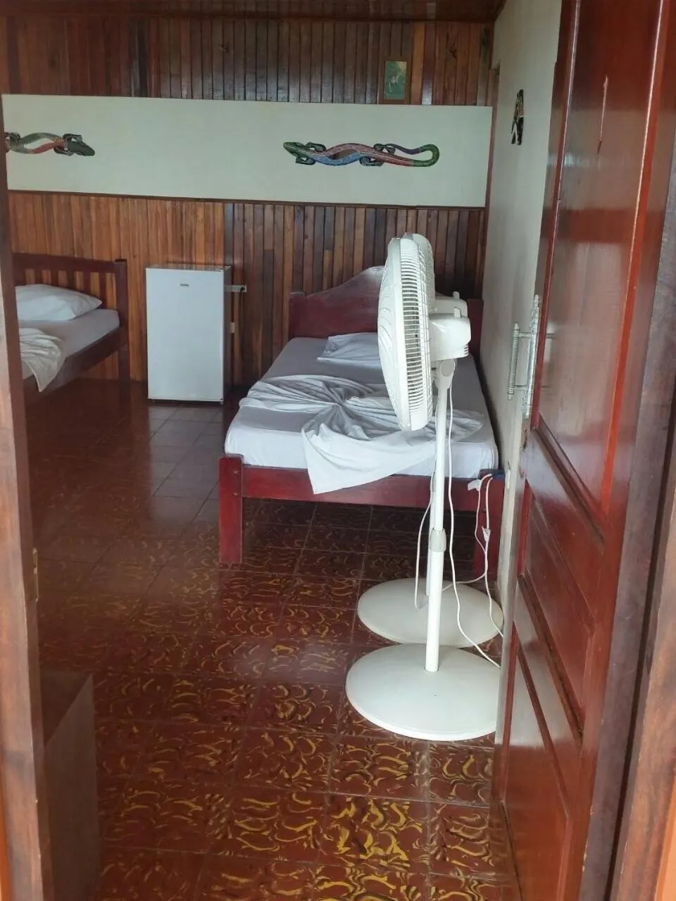 Bed in Hotel Cabinas Mar Y Cielo