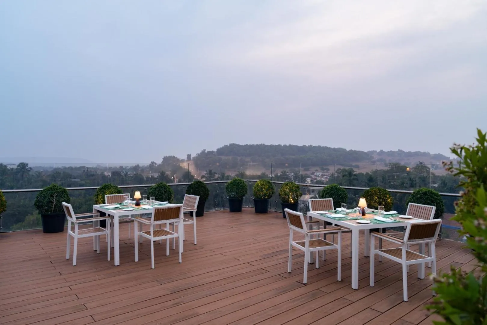 Patio in The Evren, Vagator - SLH-A Small Luxury Hotel