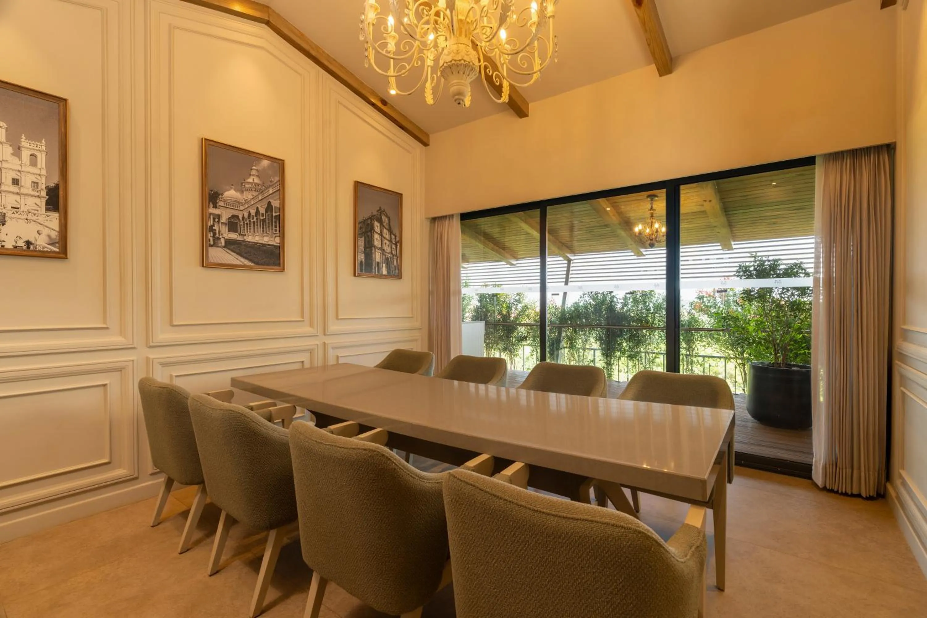 Seating area in The Evren, Vagator