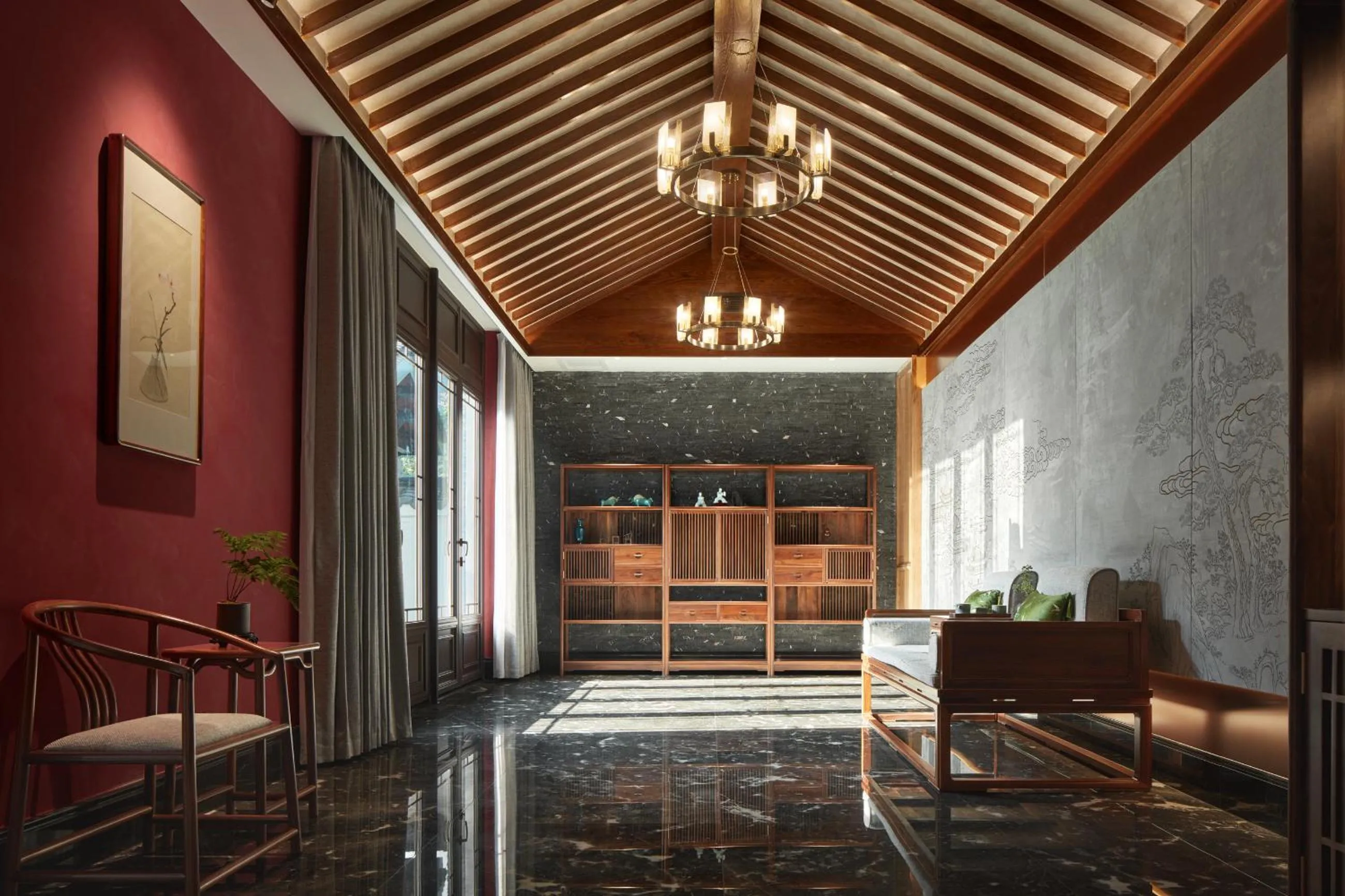 Living room, Bed in Moonrise Hotels Resorts