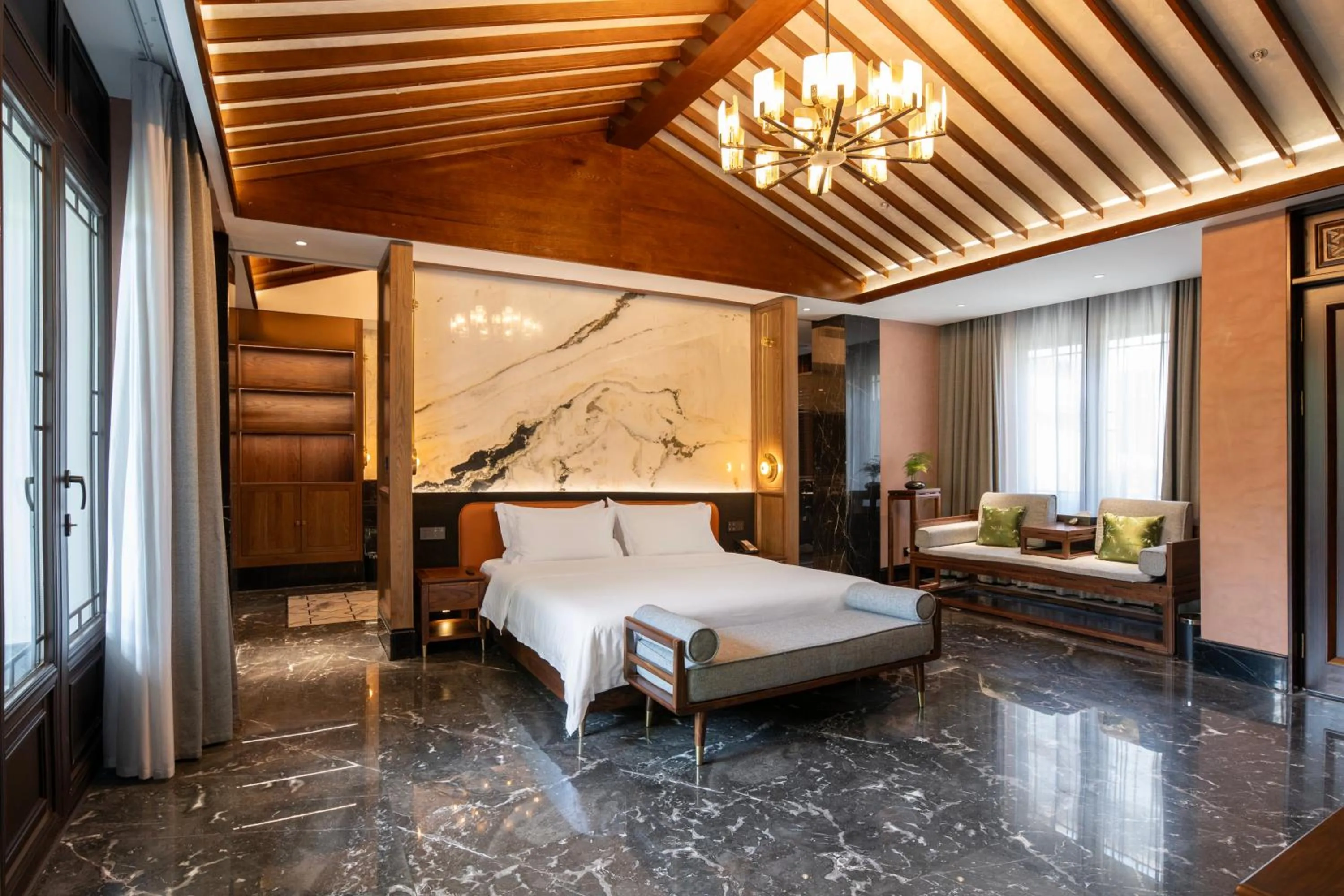 Bed in Moonrise Hotels Resorts