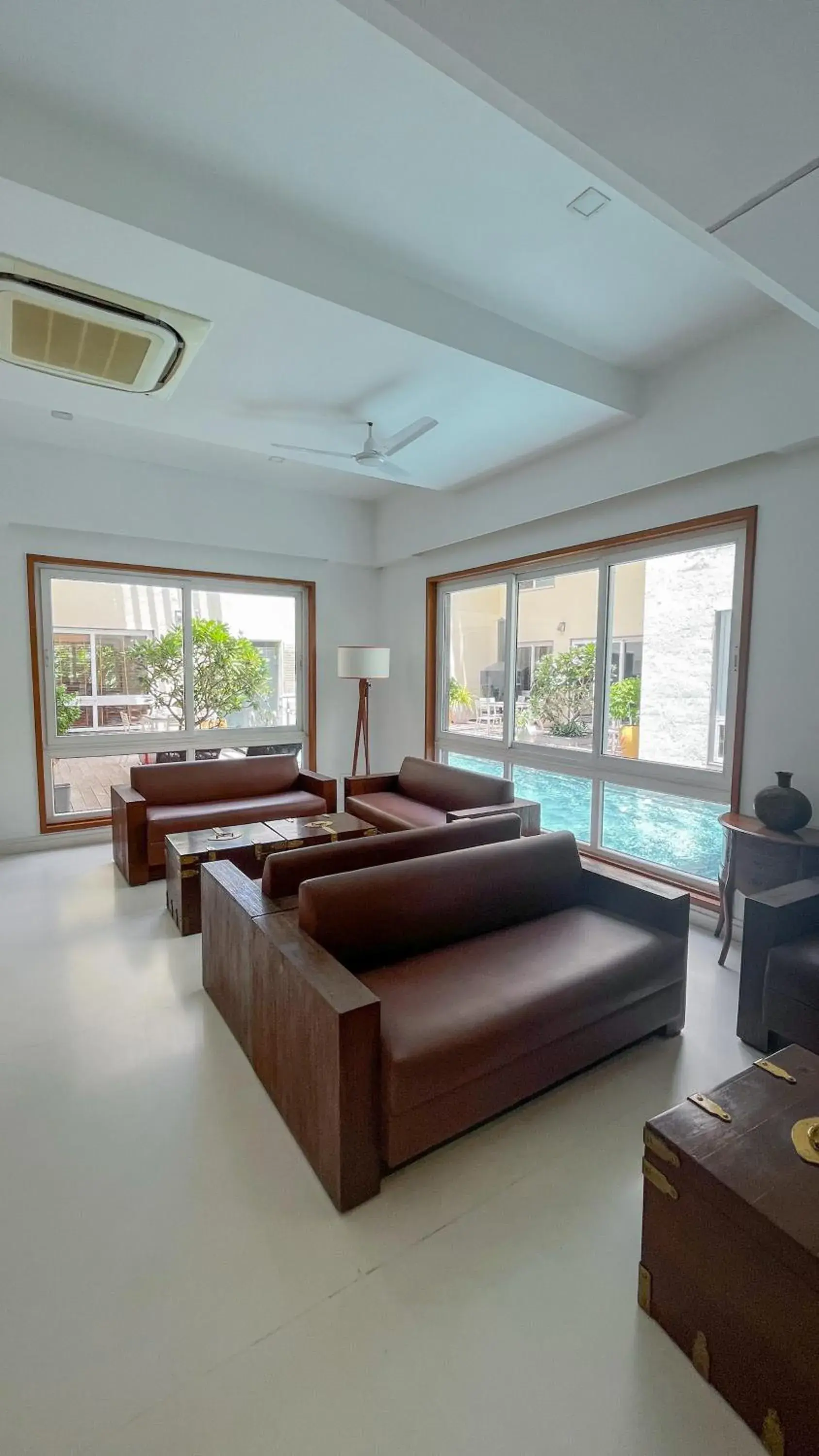 Seating area, Bed in Maroma Suites ECR Seating area, Bed in Maroma Suites ECR