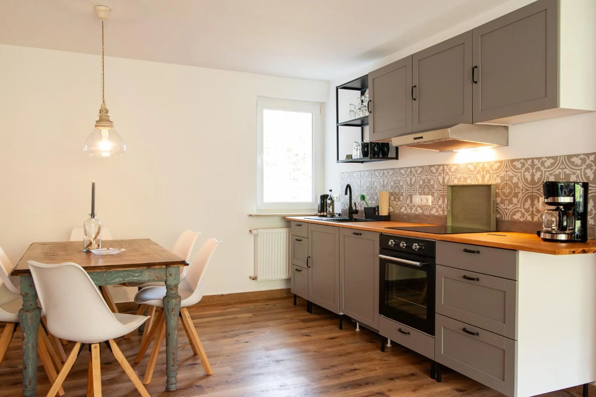 Kitchen or kitchenette in Forellenhof Wald- und Wiesenquartier