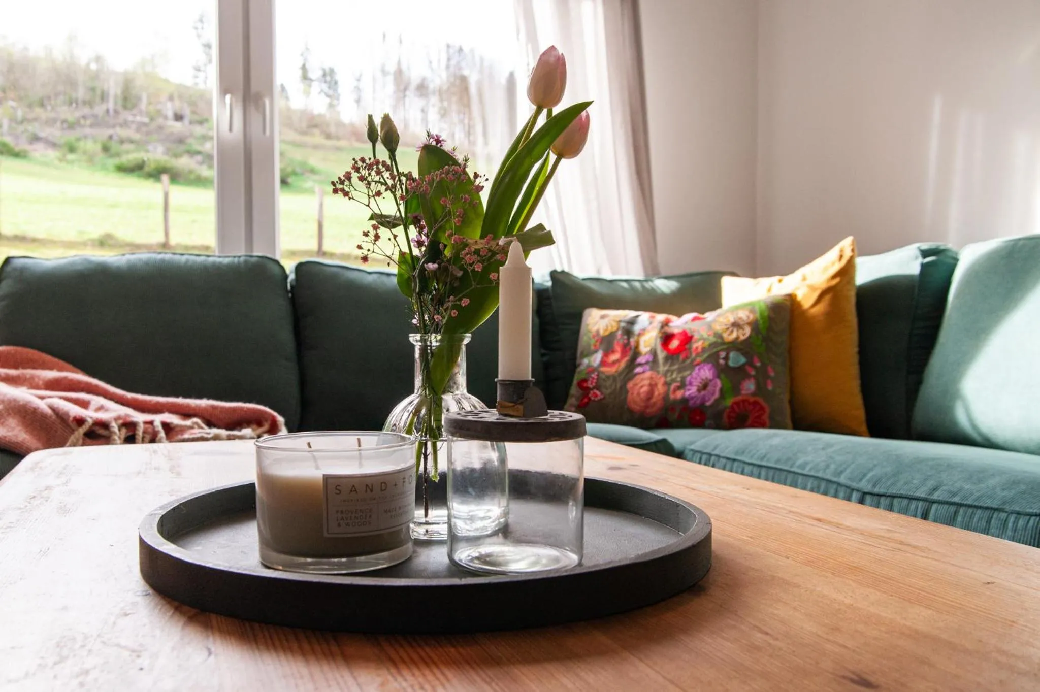 Living room in Forellenhof Wald- und Wiesenquartier