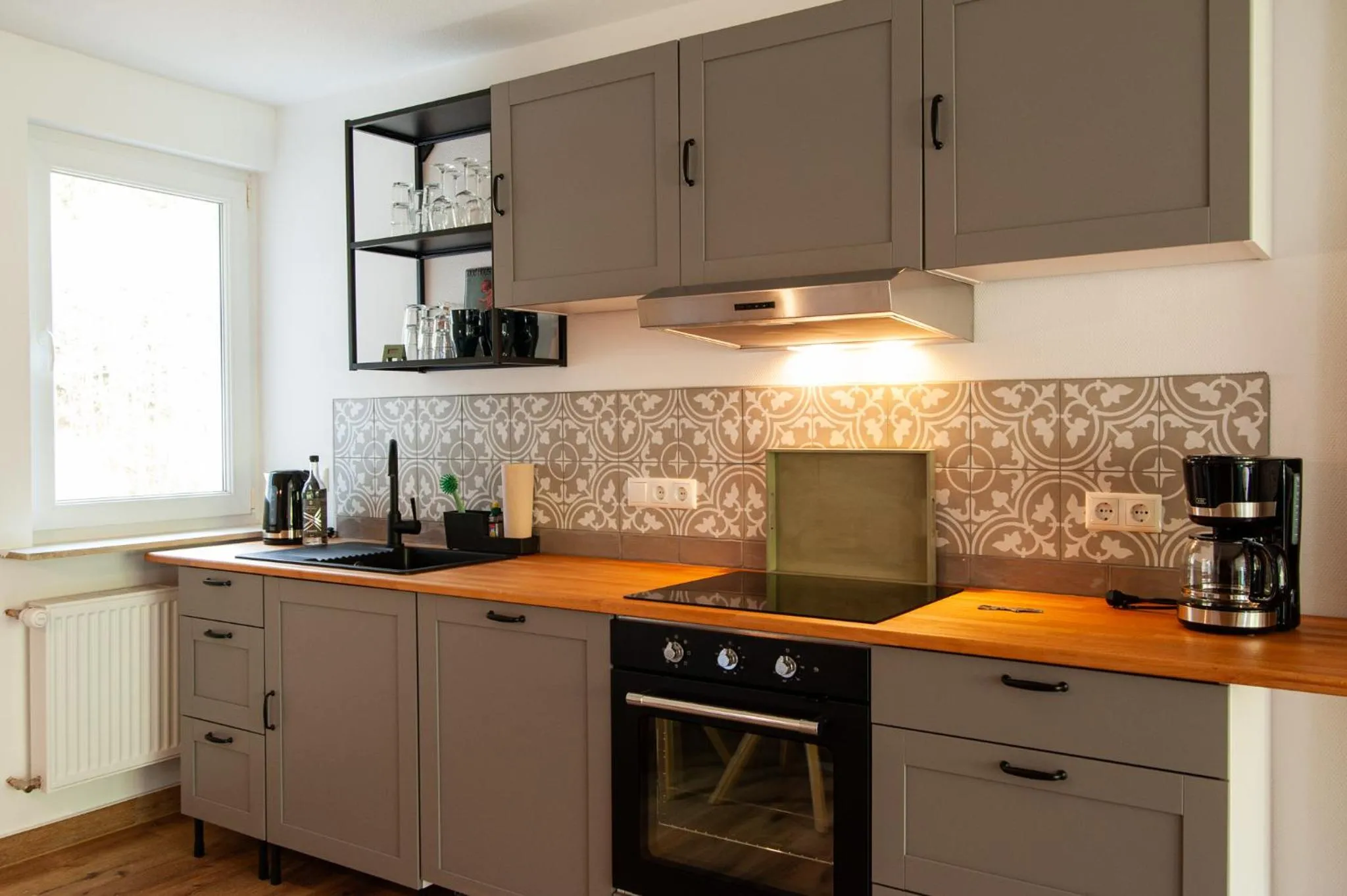 Kitchen or kitchenette in Forellenhof Wald- und Wiesenquartier