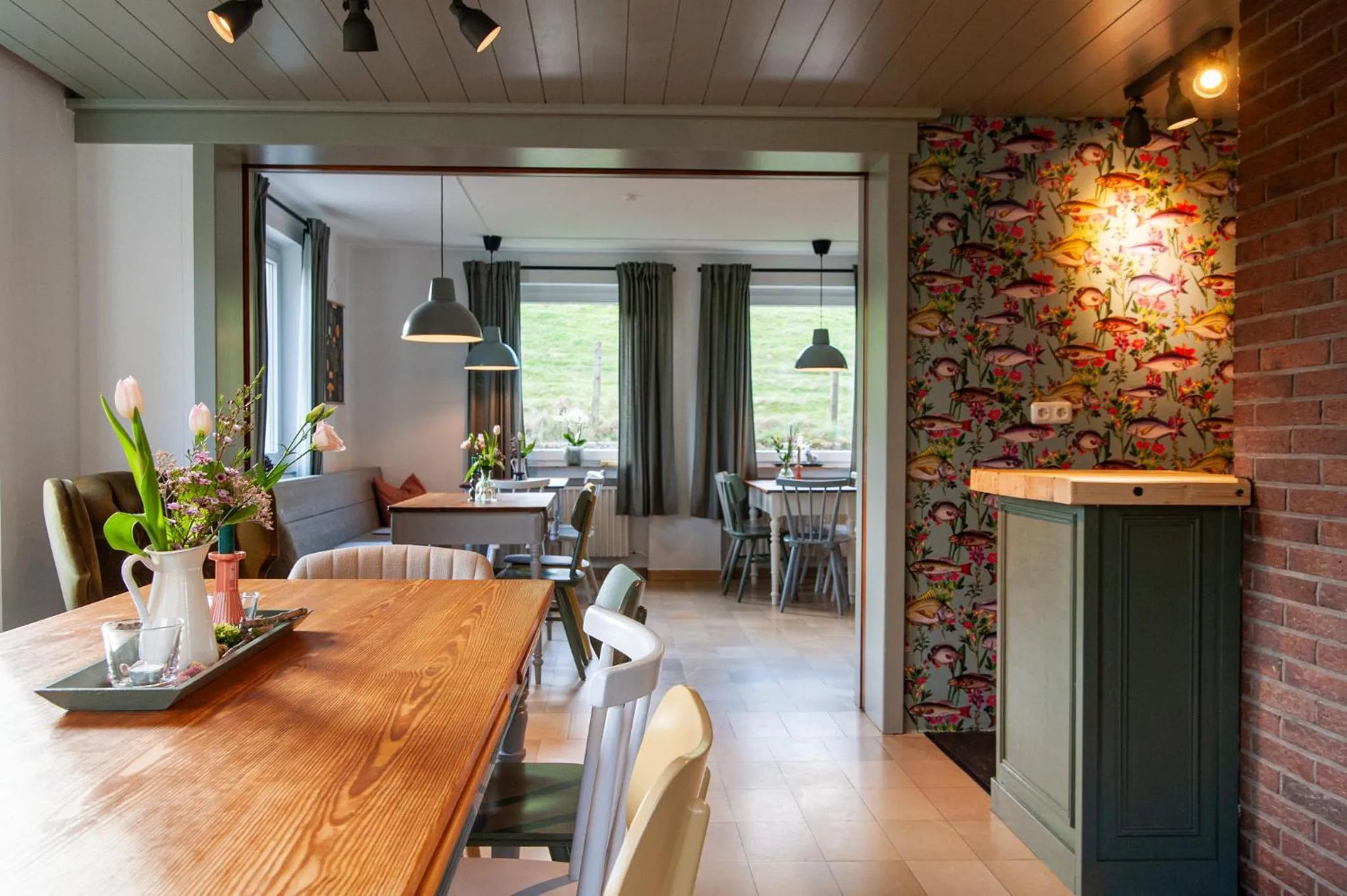 Dining area in Forellenhof Wald- und Wiesenquartier