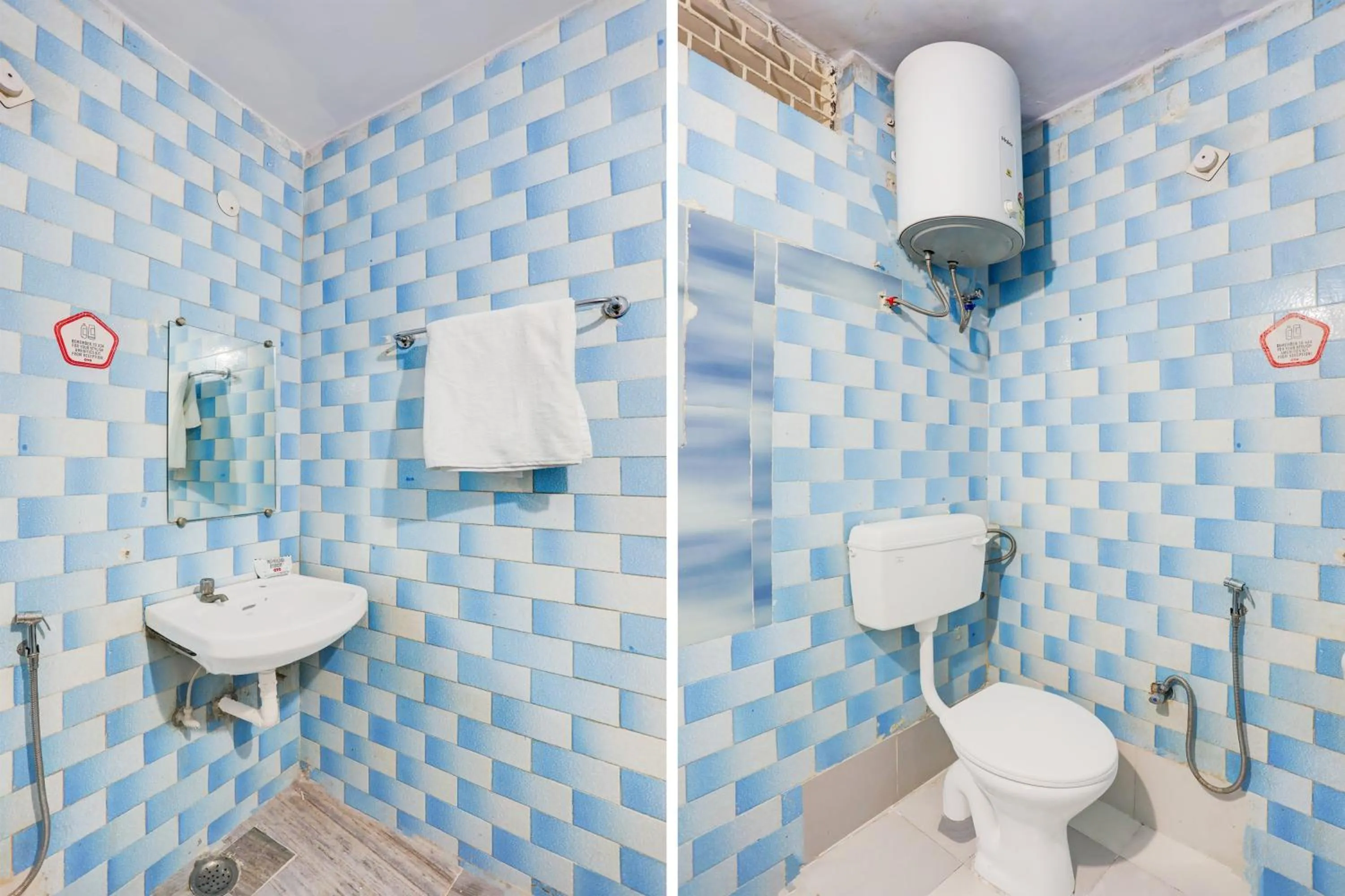 Bathroom in Collection O Lashkar Gwalior formerly Hotel Banjara