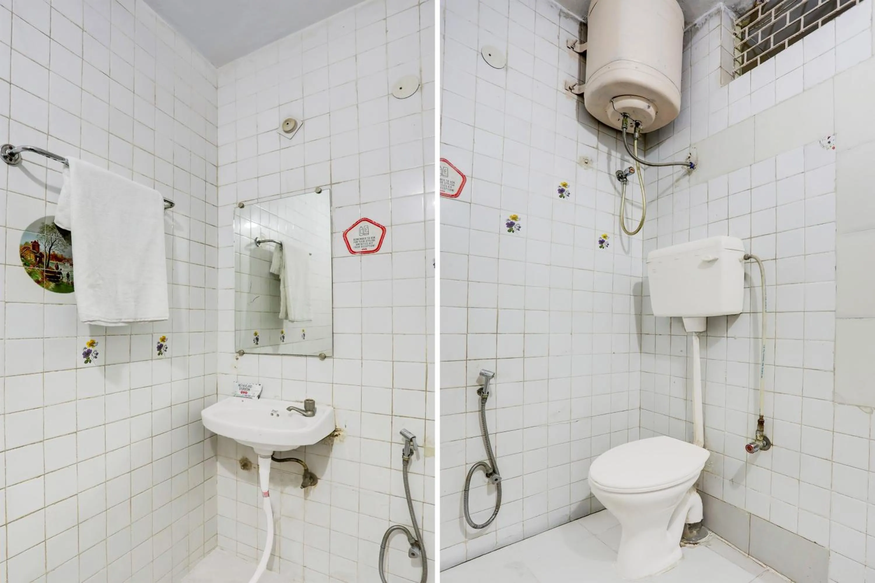 Bathroom in Collection O Lashkar Gwalior formerly Hotel Banjara