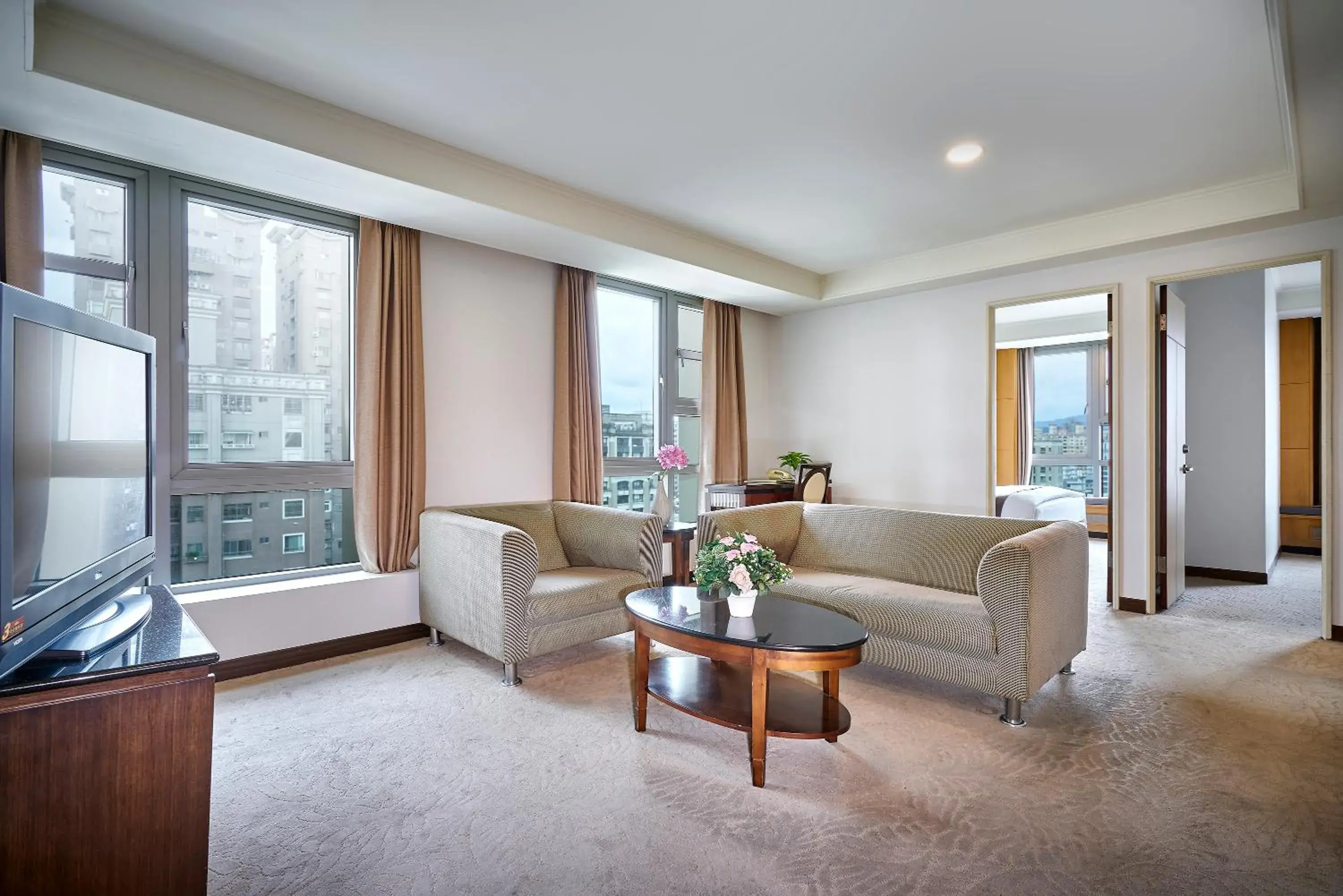 Living room in Zhong Ke Hotel Living room in Zhong Ke Hotel