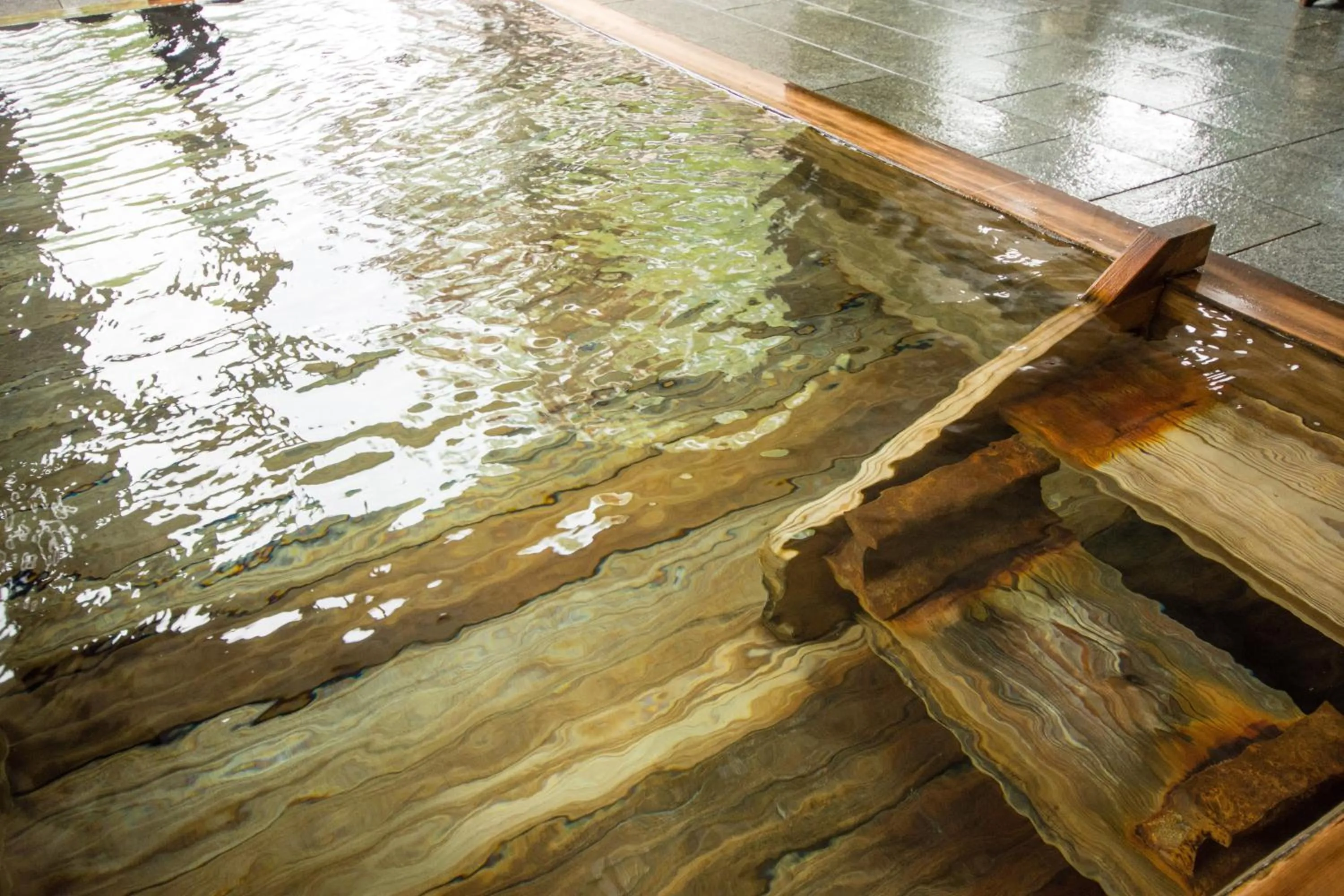 Hot Spring Bath in Akasawa Onsen Ryokan