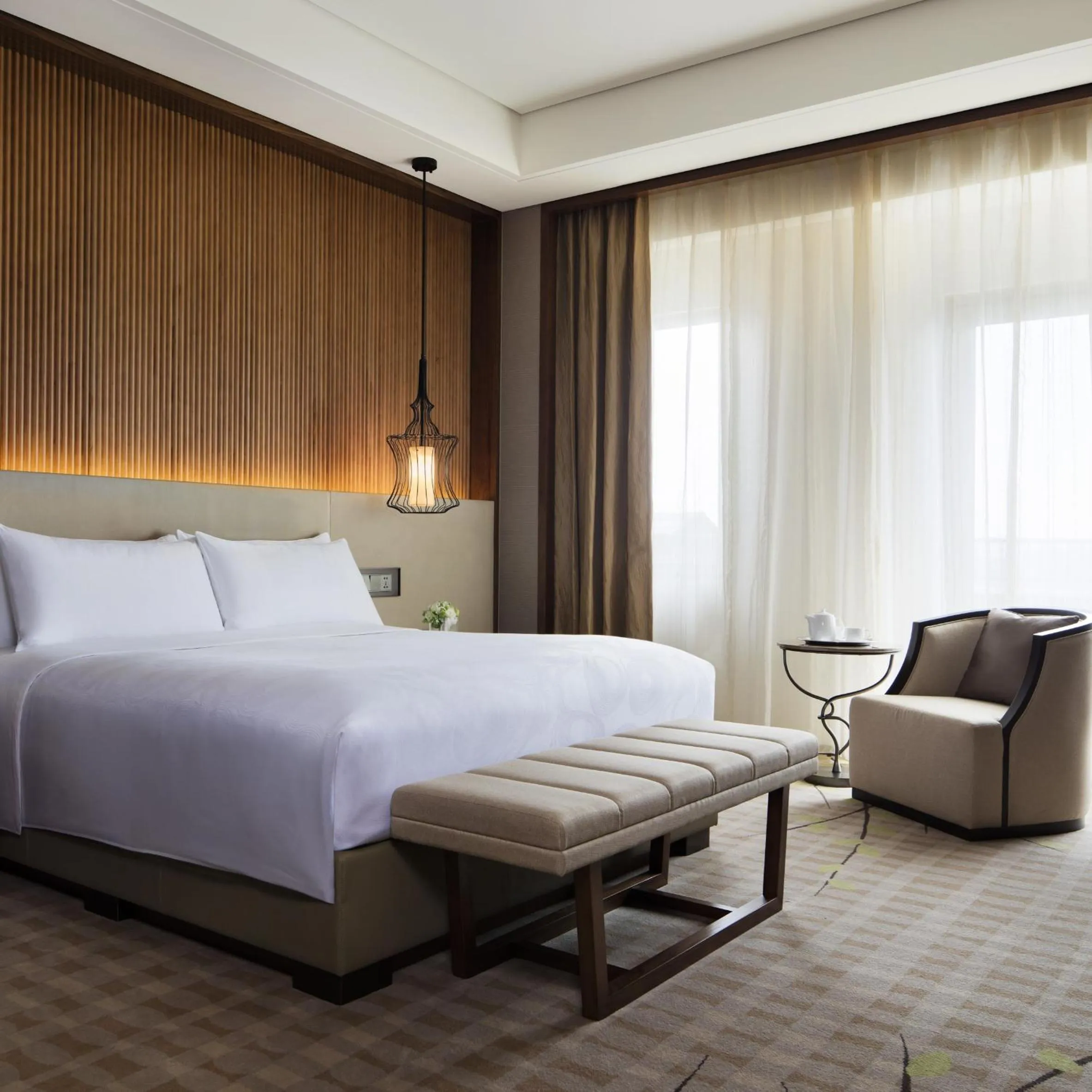 Bed in JW Marriott Hotel Zhejiang Anji
