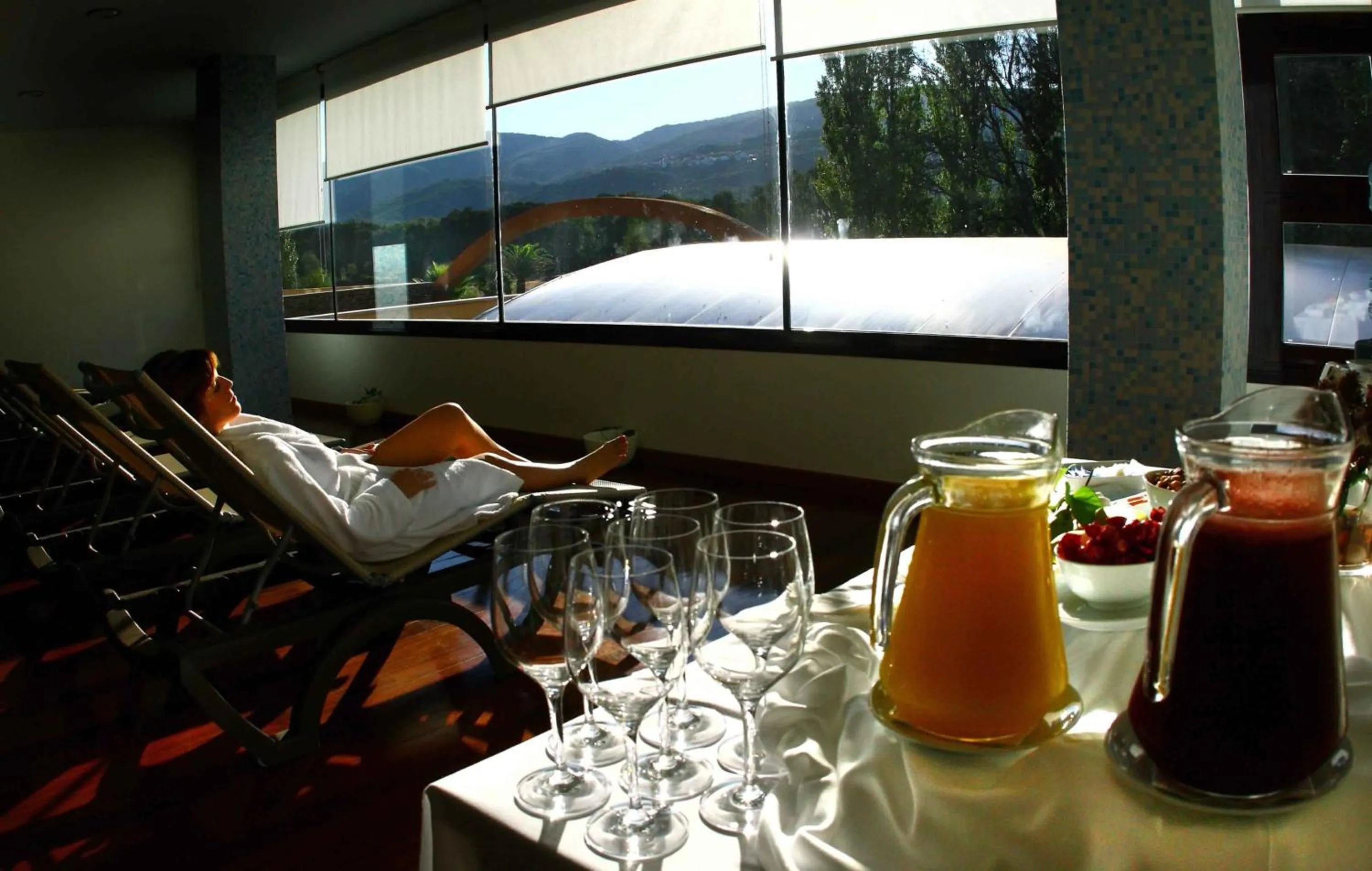 Solarium in Hotel Balneario Valle del Jerte