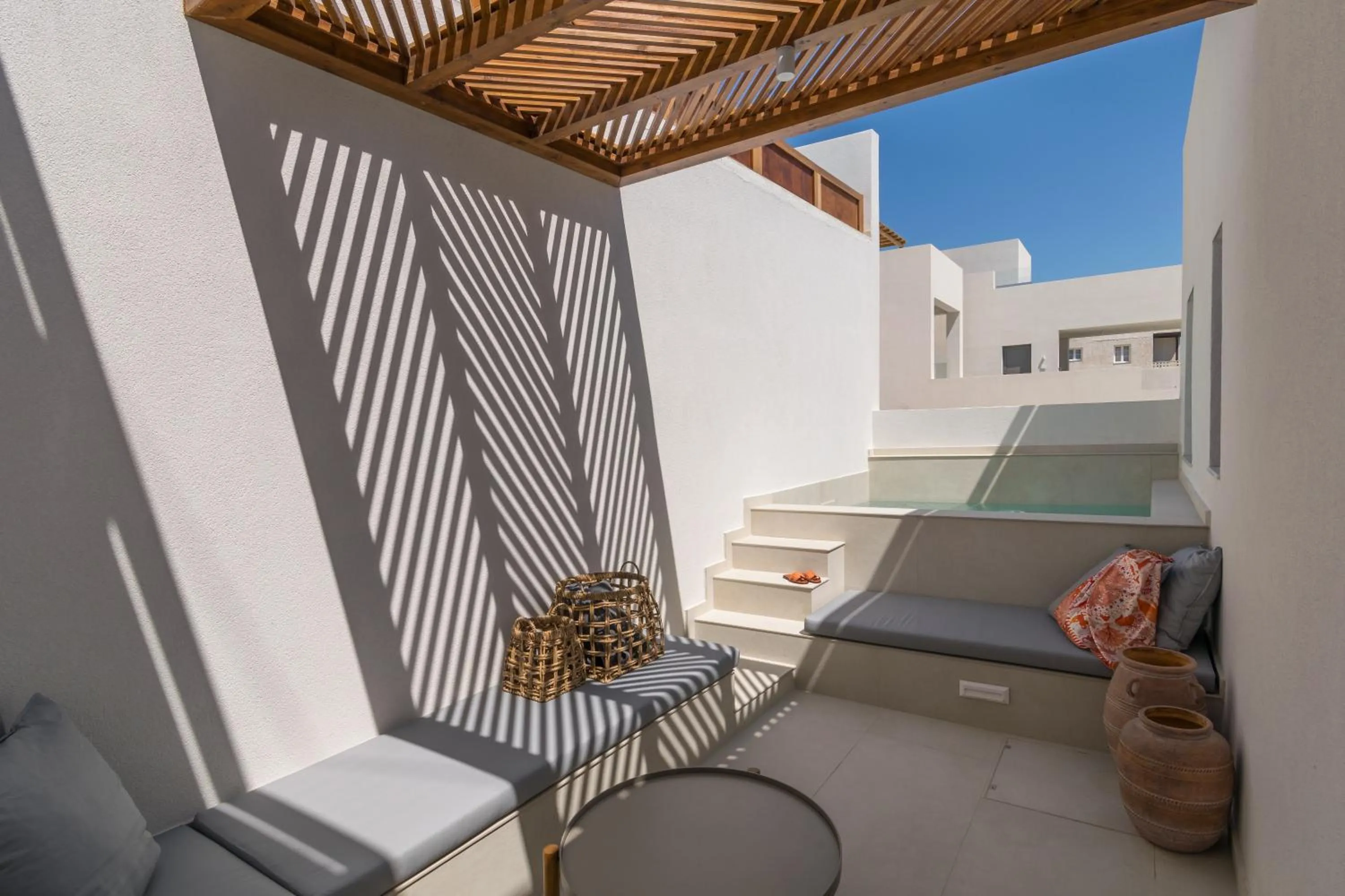 Pool view in Lavea Suites Milos