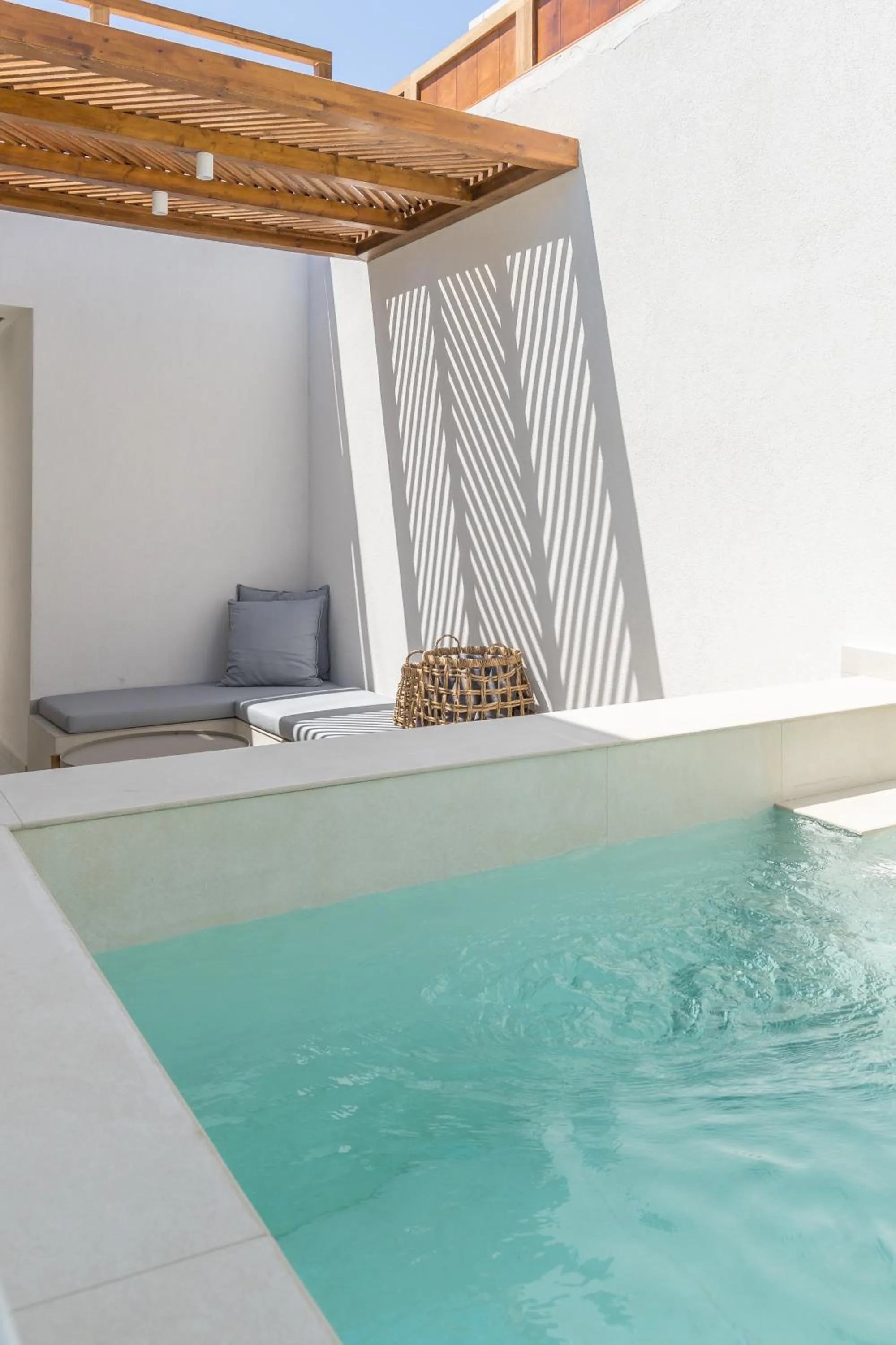 Pool view in Lavea Suites Milos