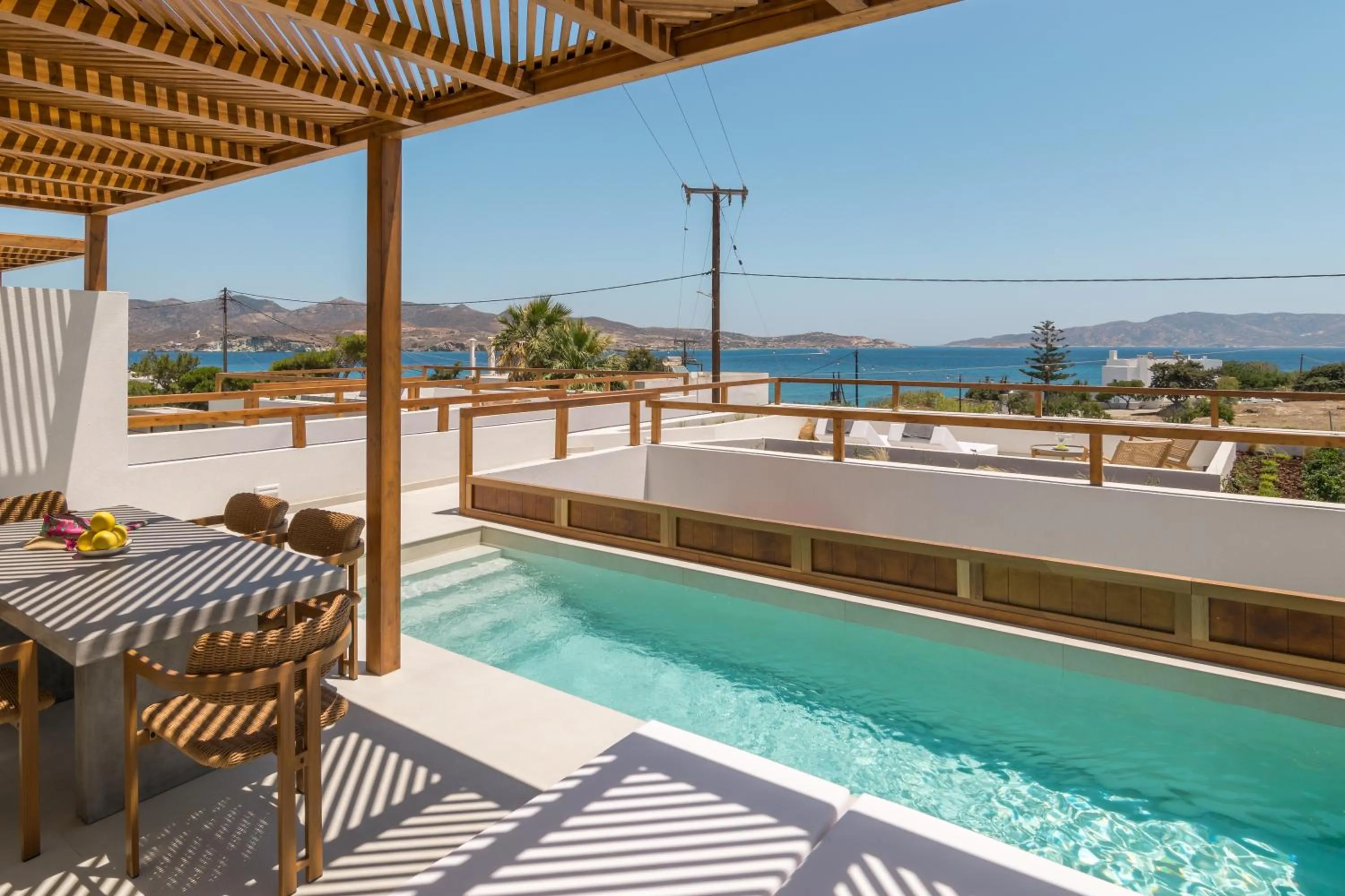 Patio in Lavea Suites Milos
