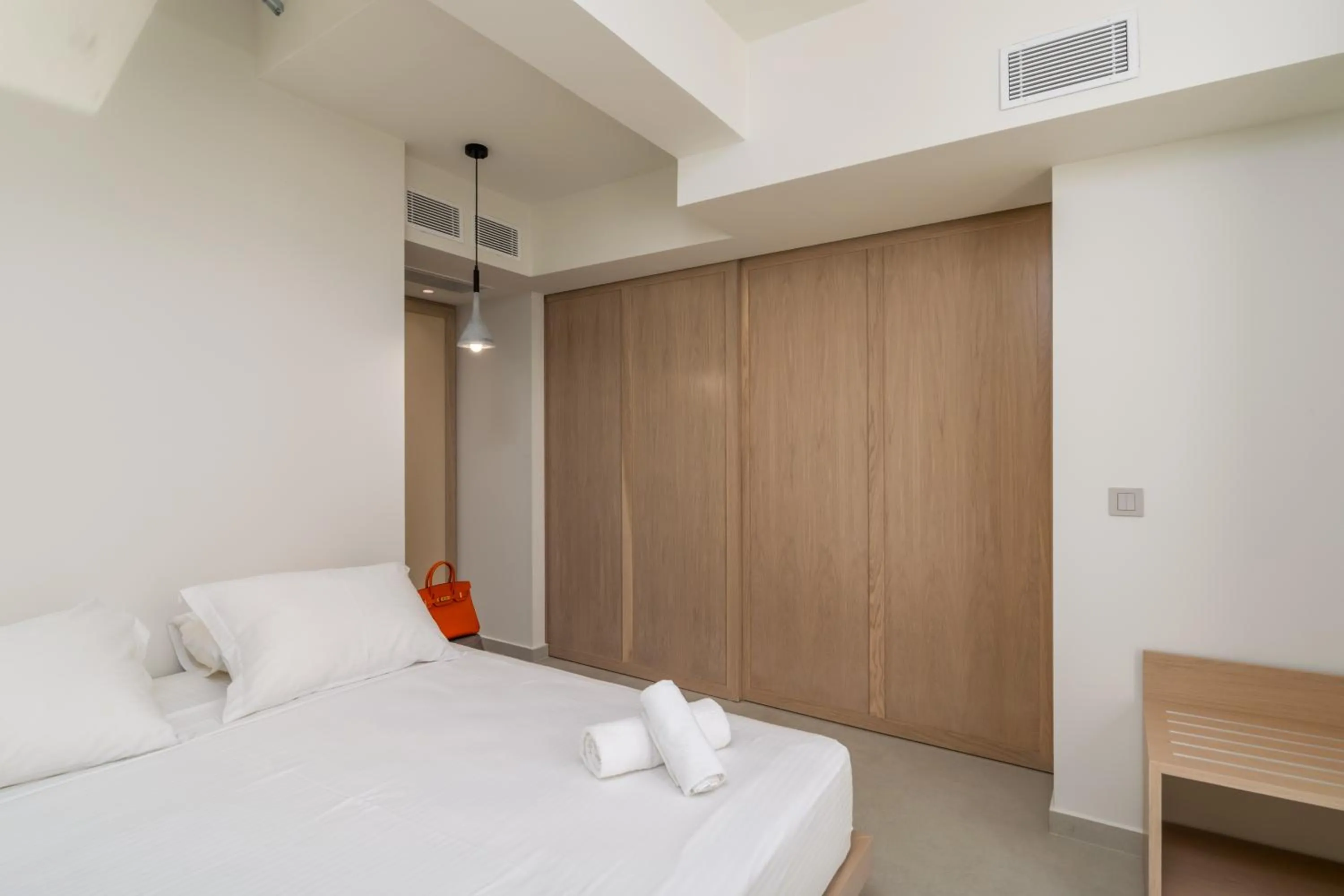 Bed in Lavea Suites Milos