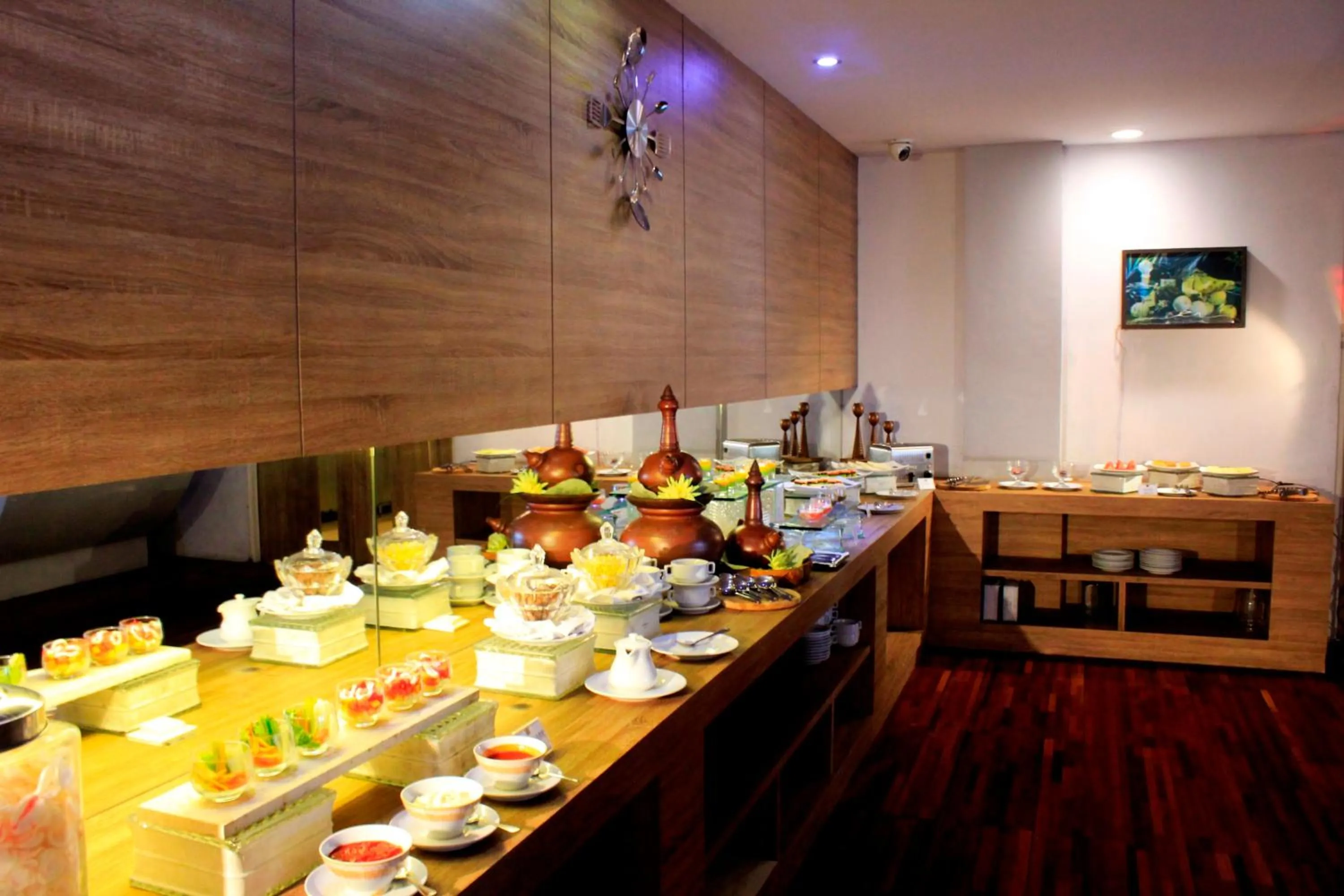 Buffet breakfast in Kyriad Arra Hotel Cepu