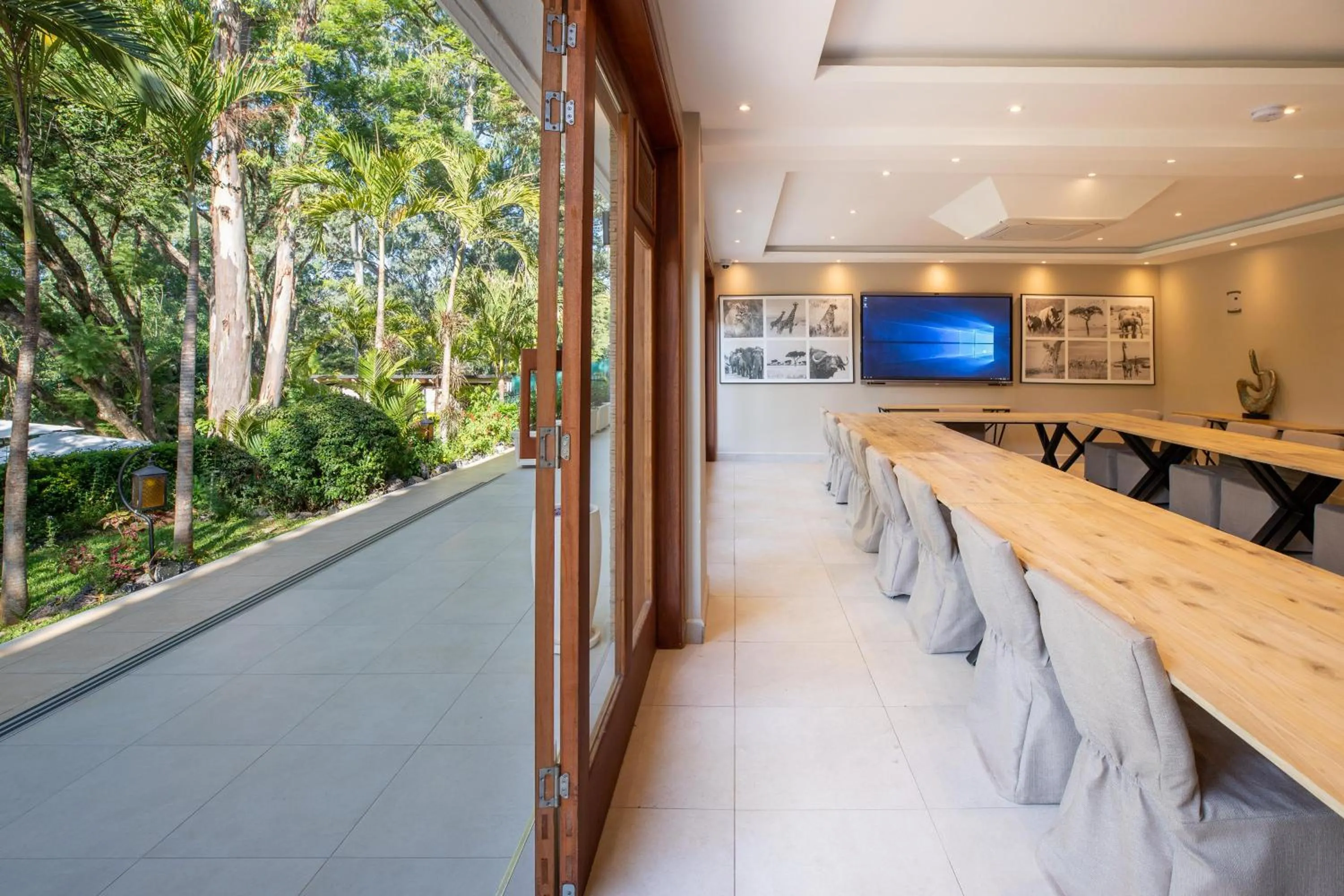 Communal lounge/ TV room in Pax Manor Muthaiga