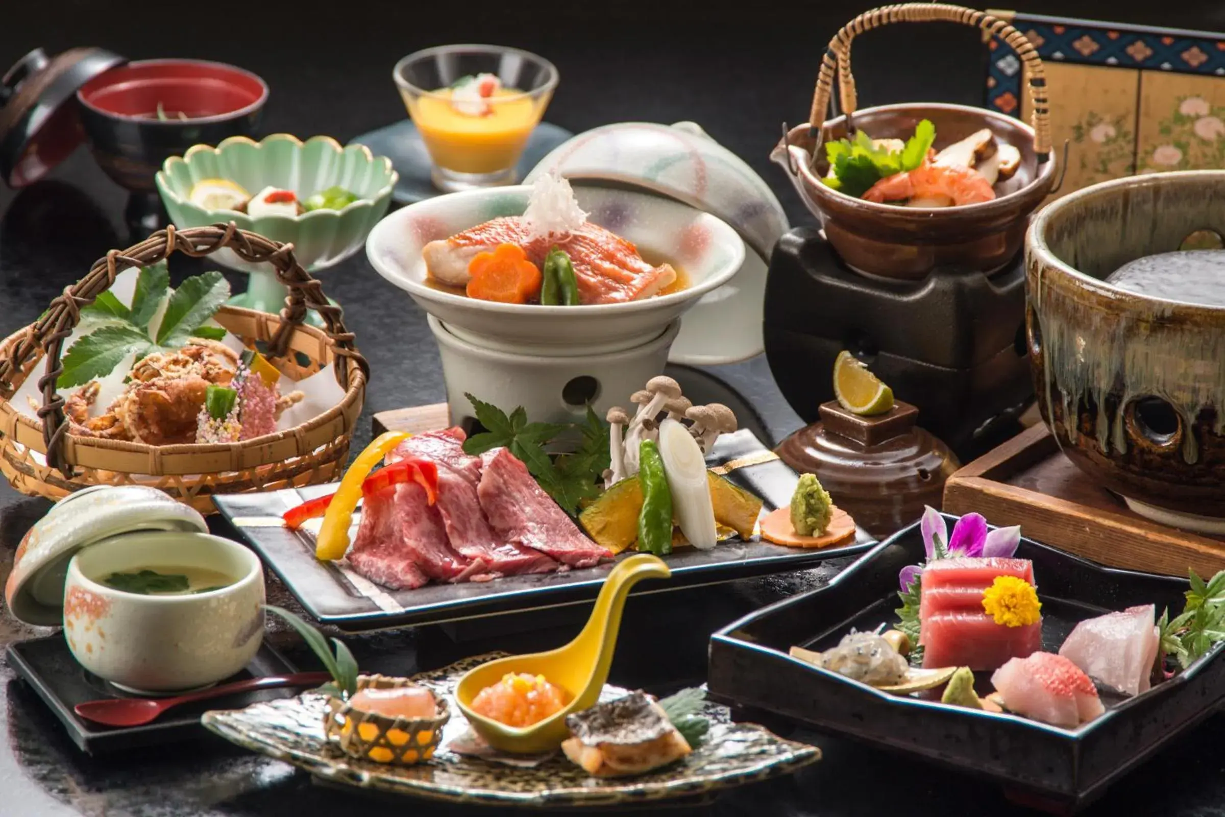 Food close-up in UmibenokakureyuSEIRYU海辺のかくれ湯清流 Food close-up in UmibenokakureyuSEIRYU海辺のかくれ湯清流