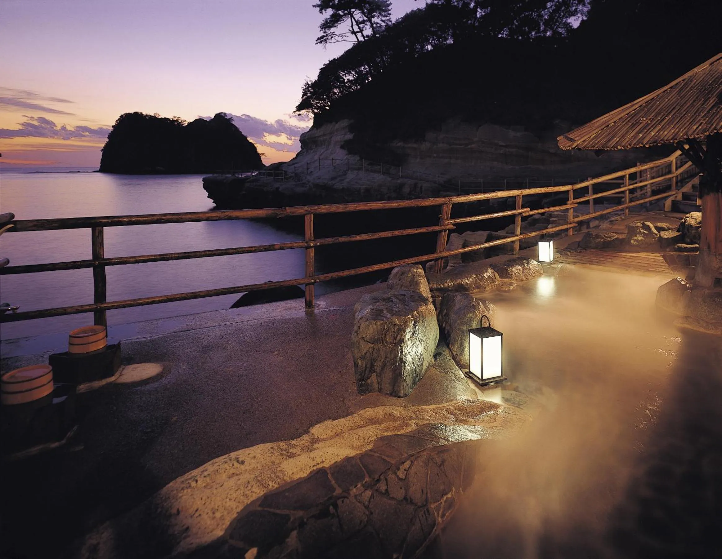 Sea view in UmibenokakureyuSEIRYU海辺のかくれ湯清流
