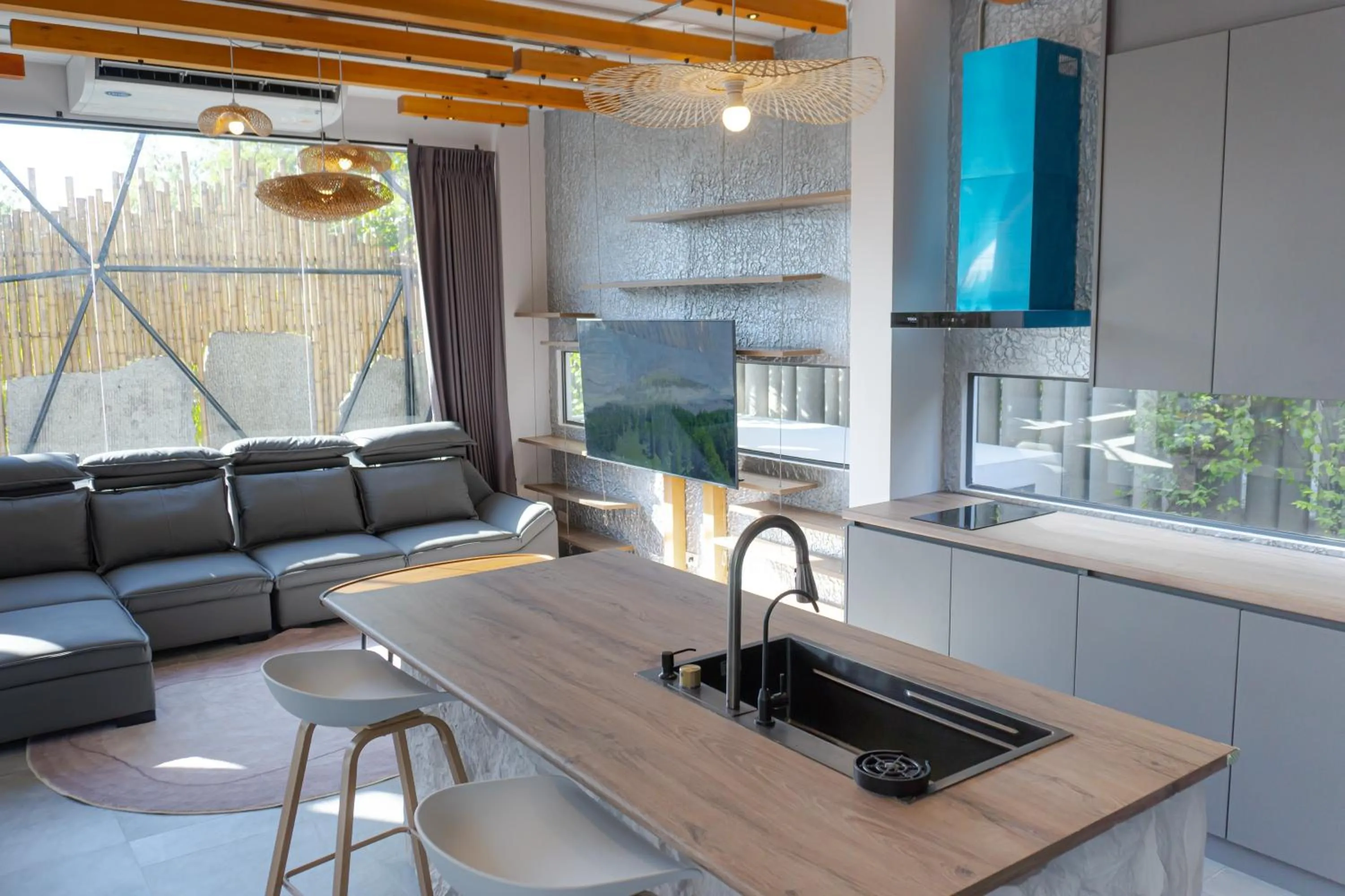 Kitchen or kitchenette in The Modern Pool Villa Hua Hin