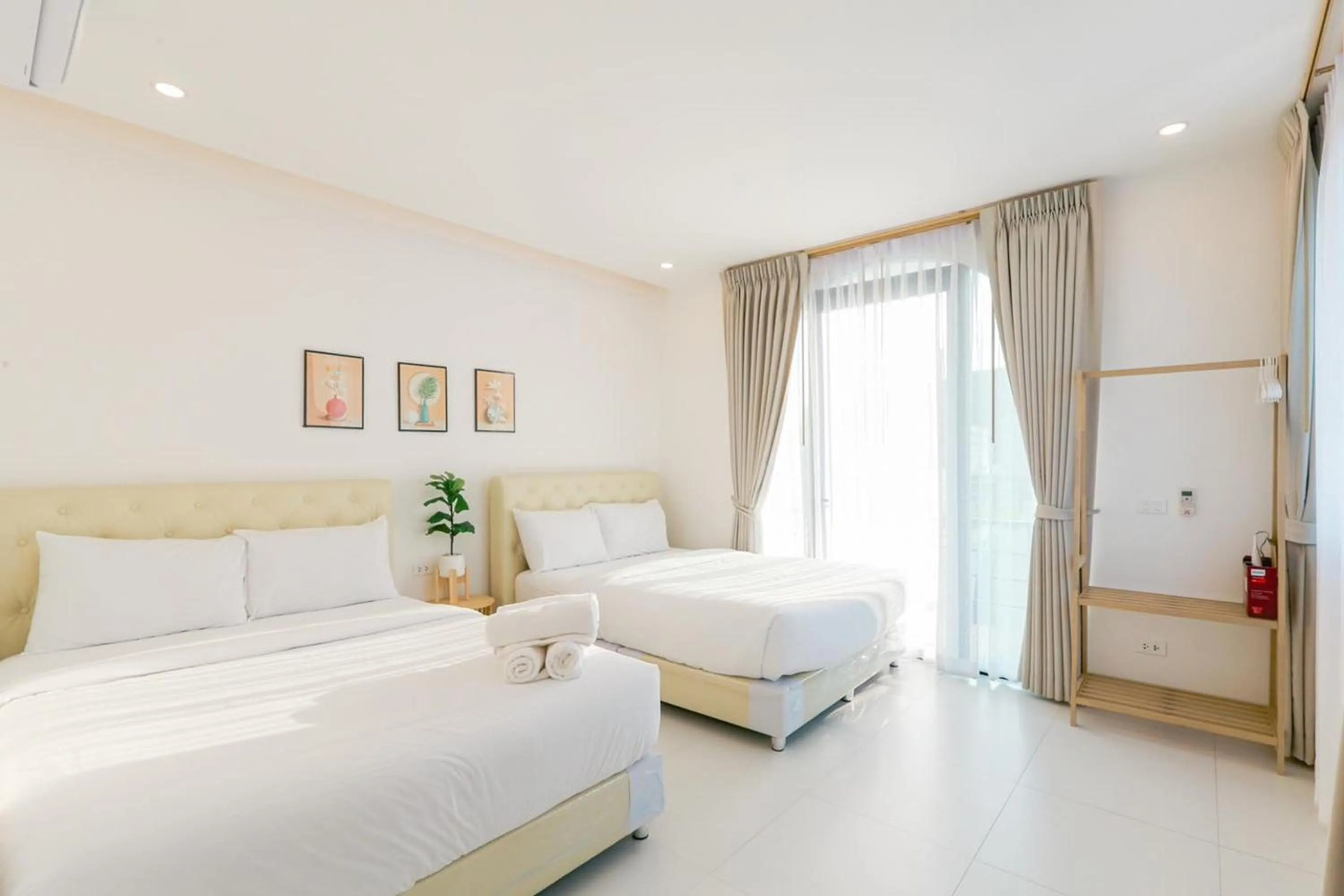 Bed in The Modern Pool Villa Hua Hin