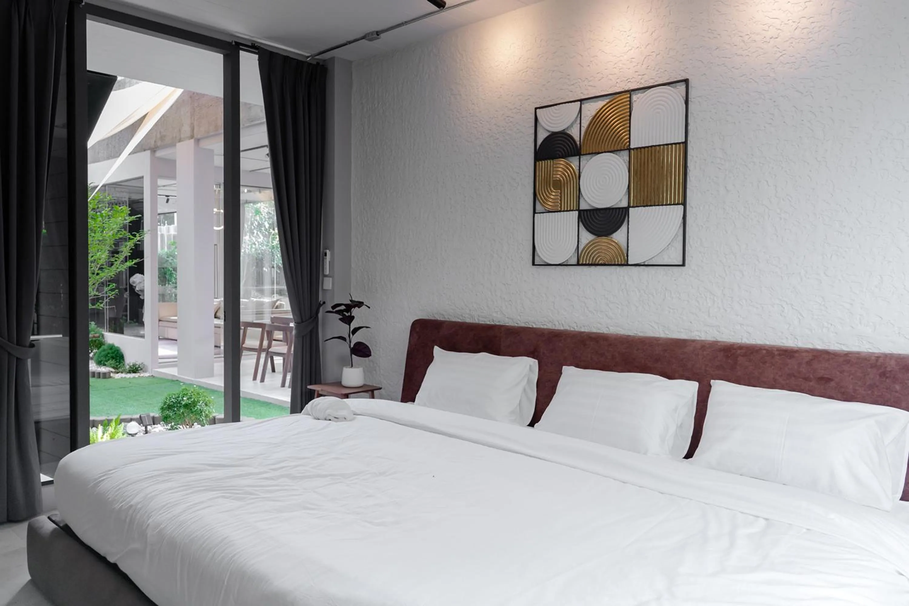 Bedroom, Bed in The Modern Pool Villa Hua Hin