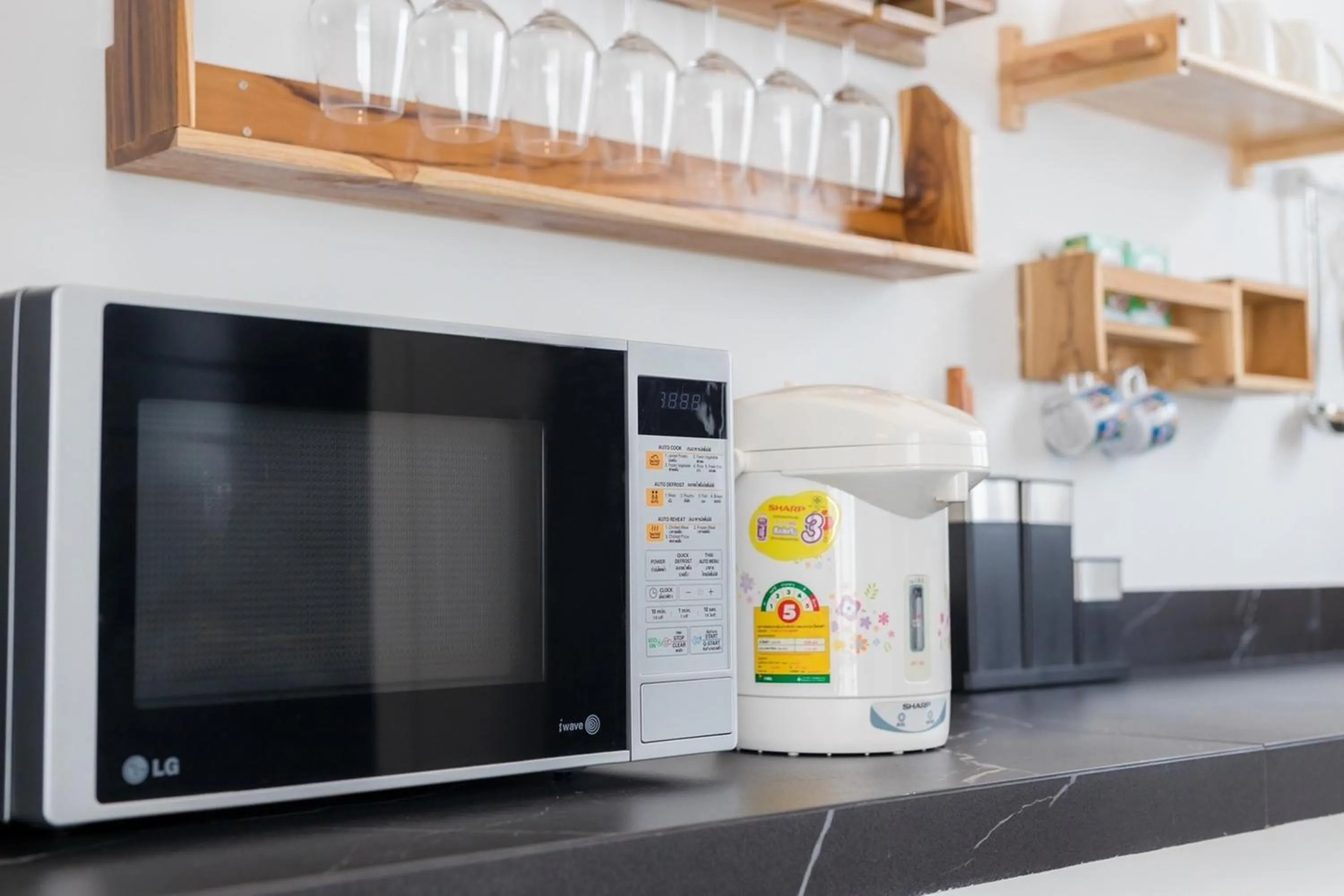 Kitchen or kitchenette in The Modern Pool Villa Hua Hin