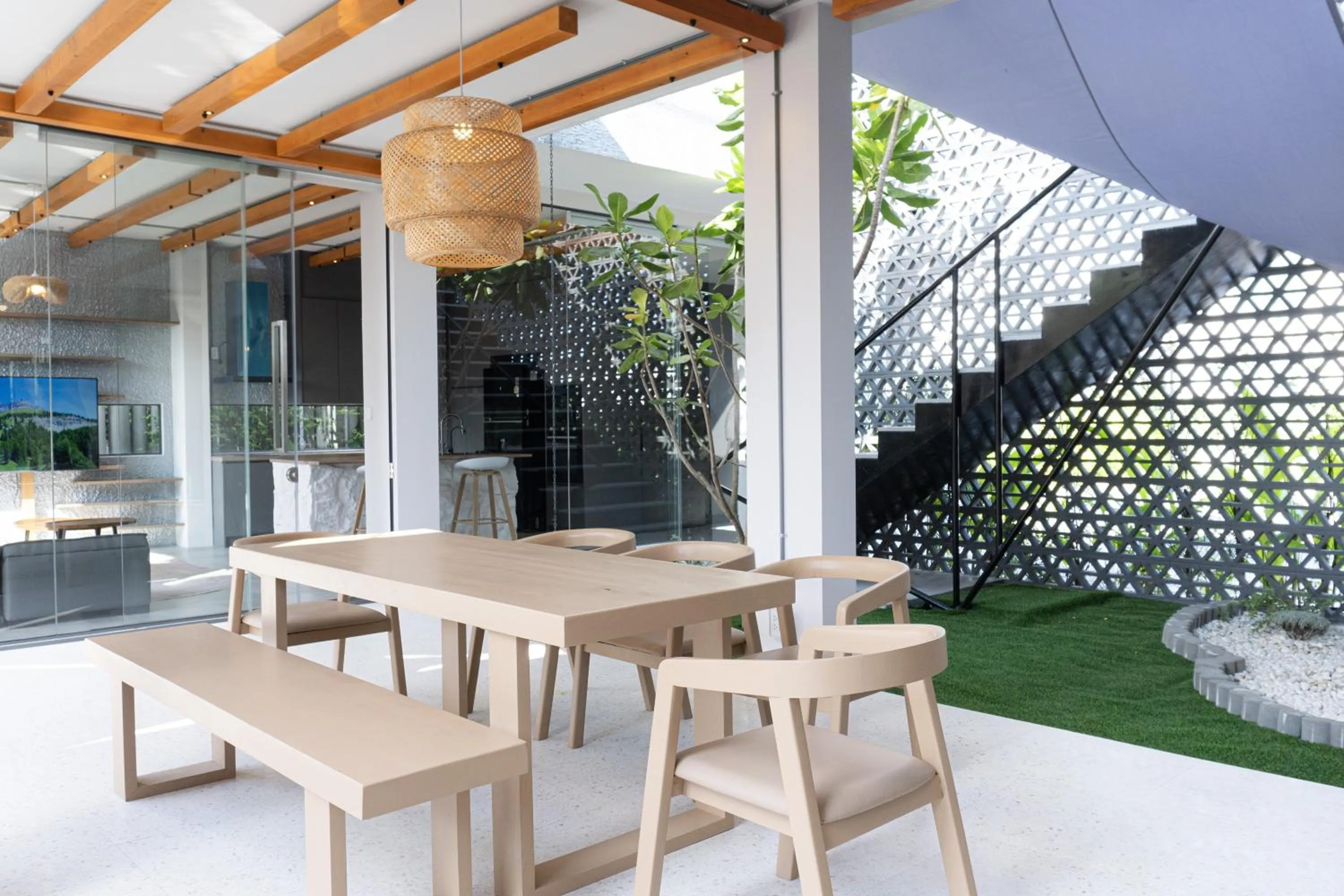 Seating area in The Modern Pool Villa Hua Hin