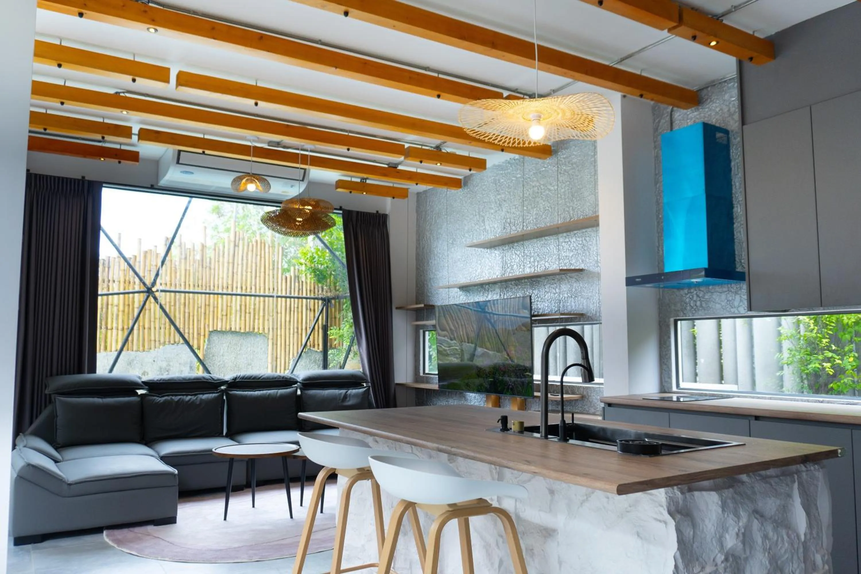 Kitchen or kitchenette in The Modern Pool Villa Hua Hin