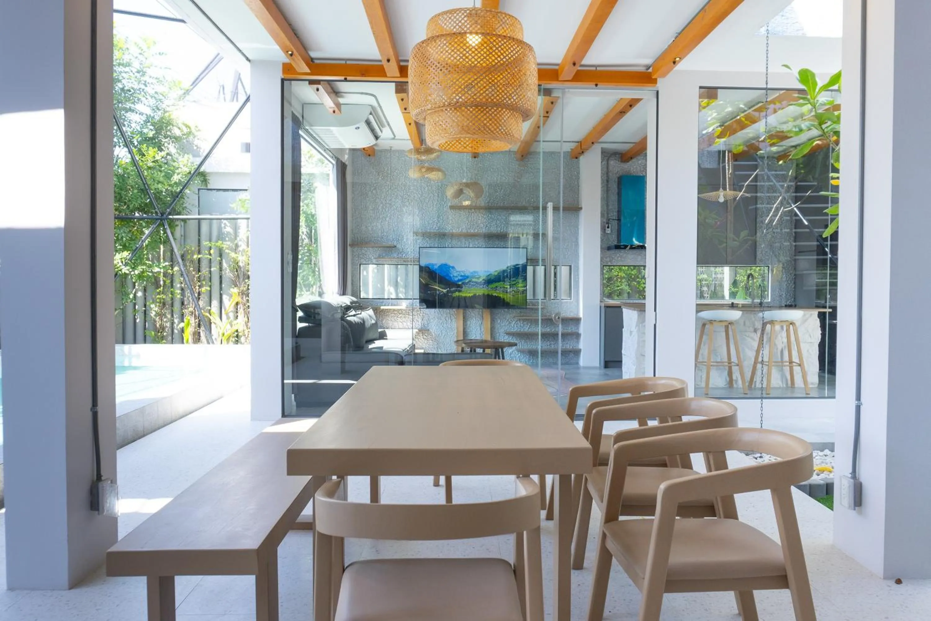 Seating area in The Modern Pool Villa Hua Hin