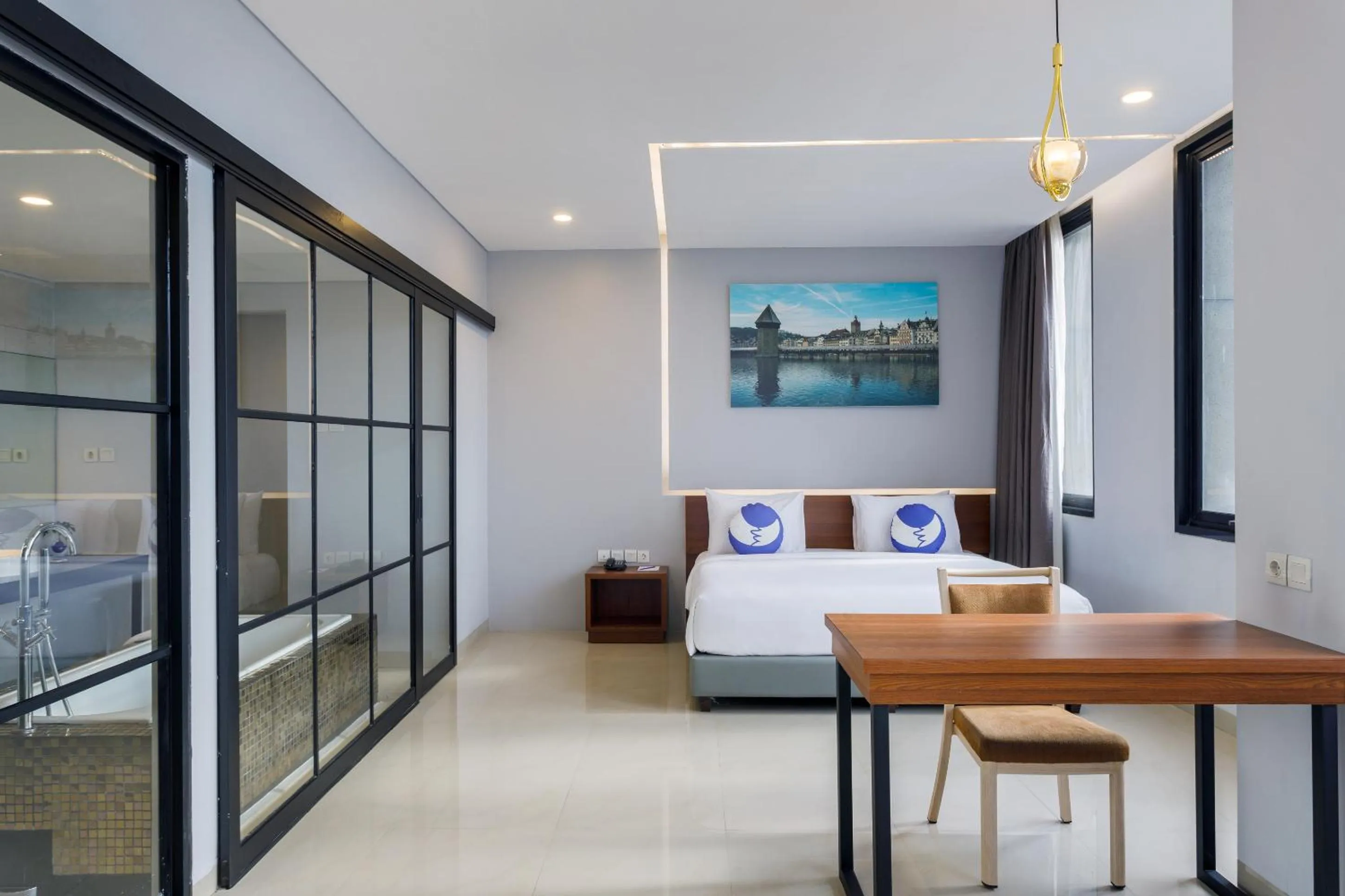 Bed in FOX Lite Hotel Cikarang