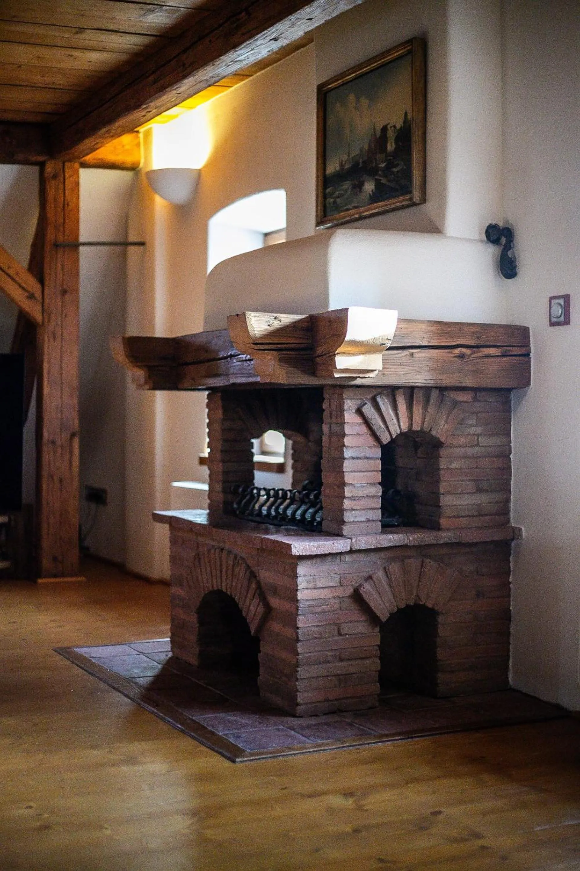 fireplace in Mill Apartments