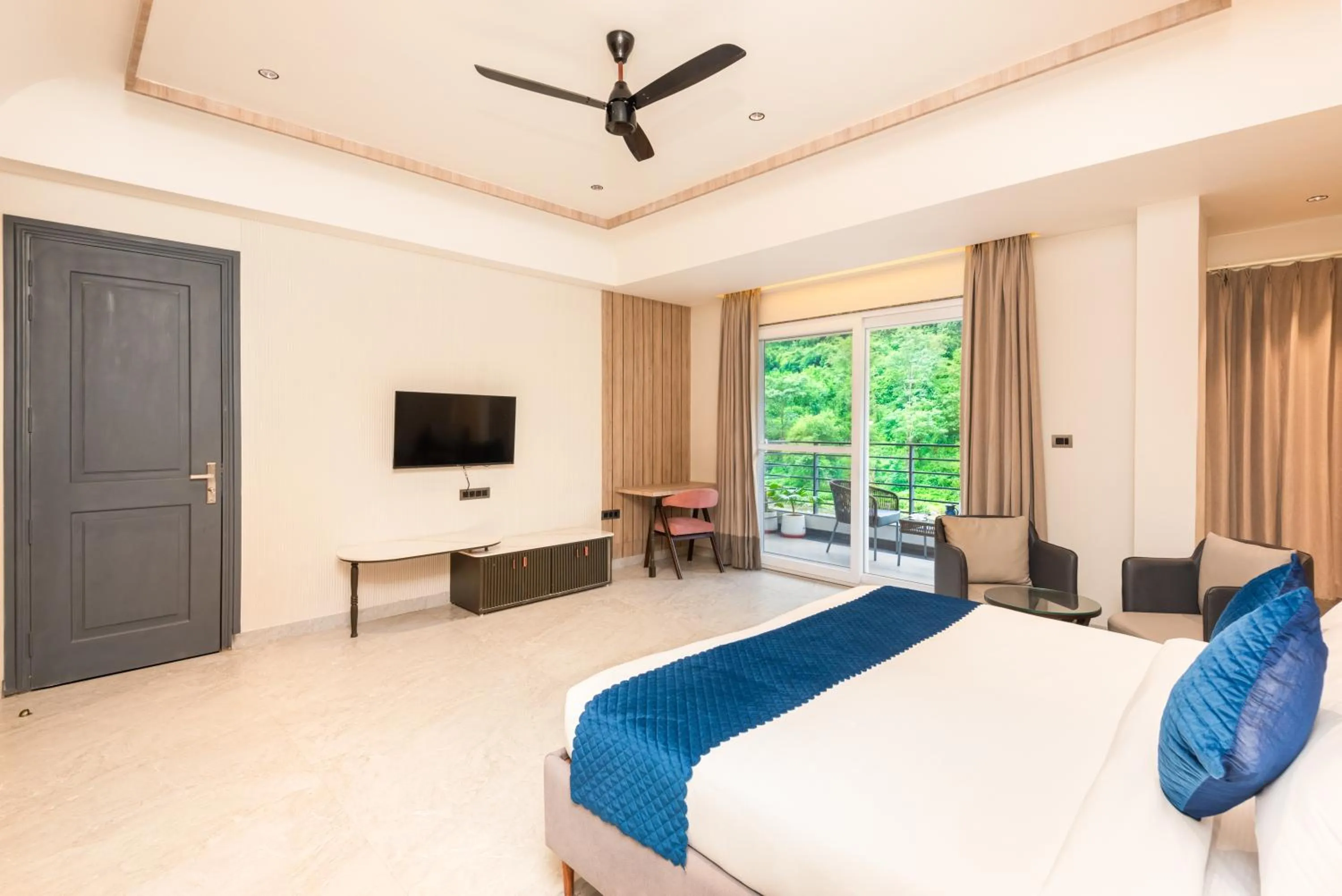 Bed in DLS Divine River Resort and Spa, Rishikesh