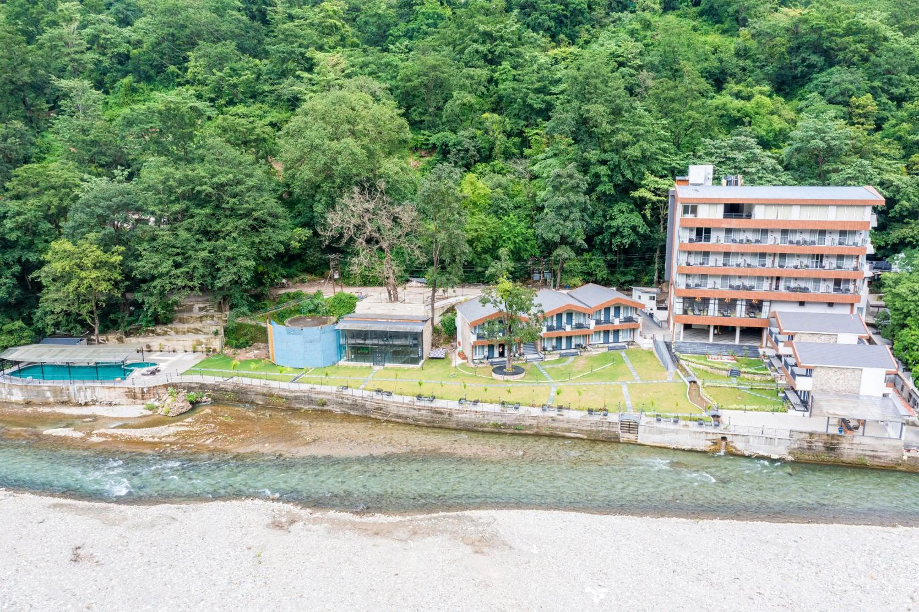 Property building in DLS Divine River Resort and Spa, Rishikesh