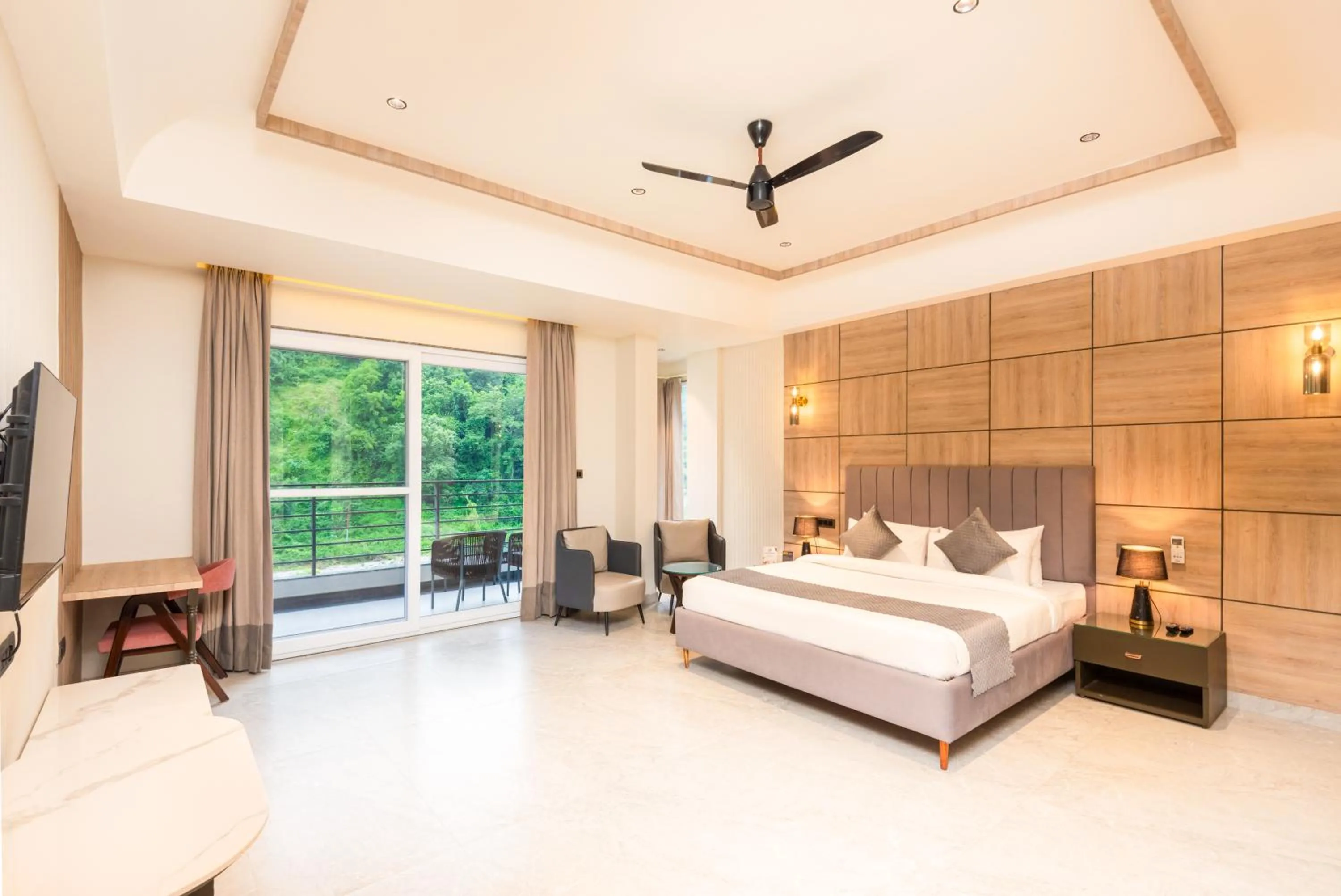 Bedroom, Bed in DLS Divine River Resort and Spa, Rishikesh