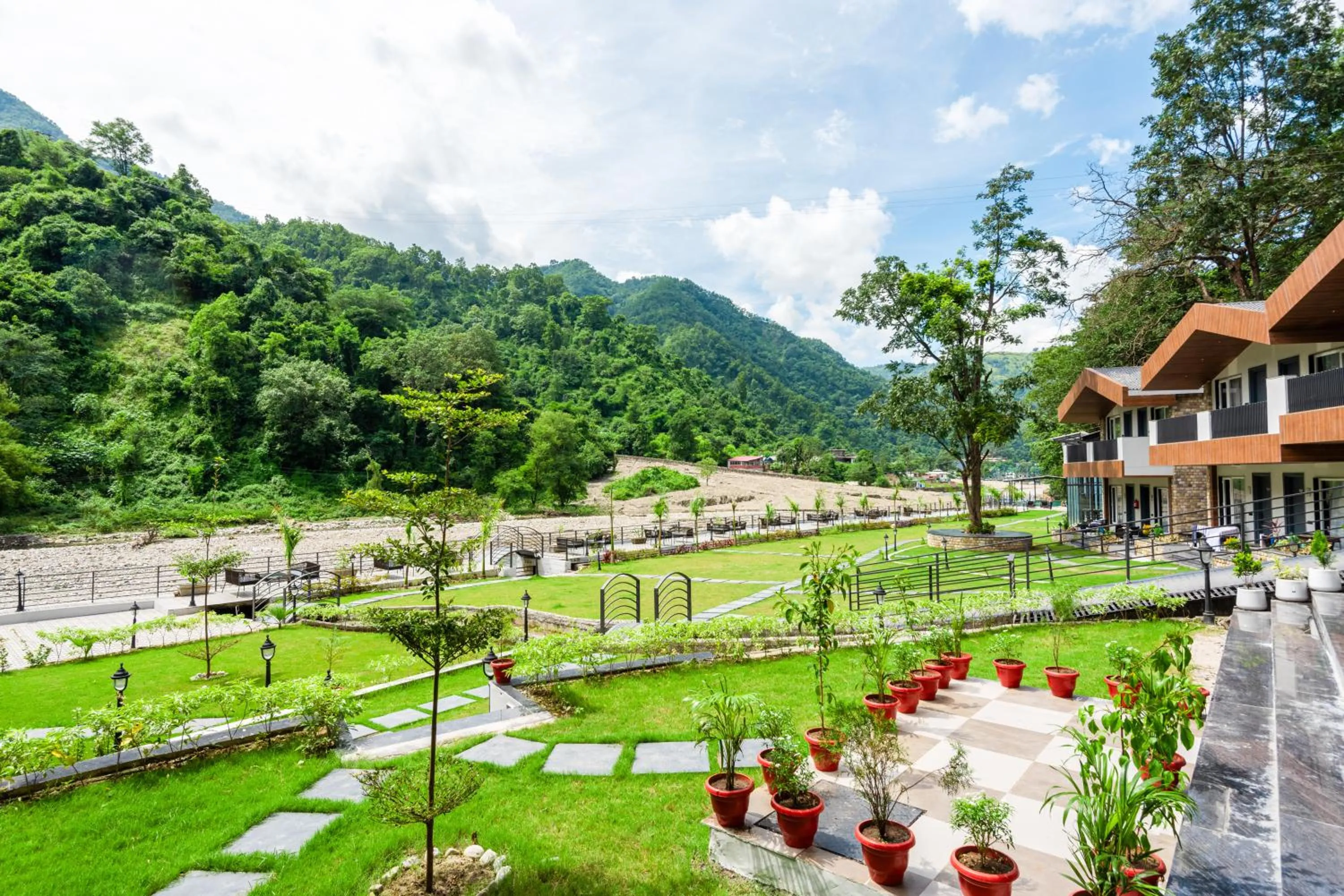 Property building in DLS Divine River Resort and Spa, Rishikesh