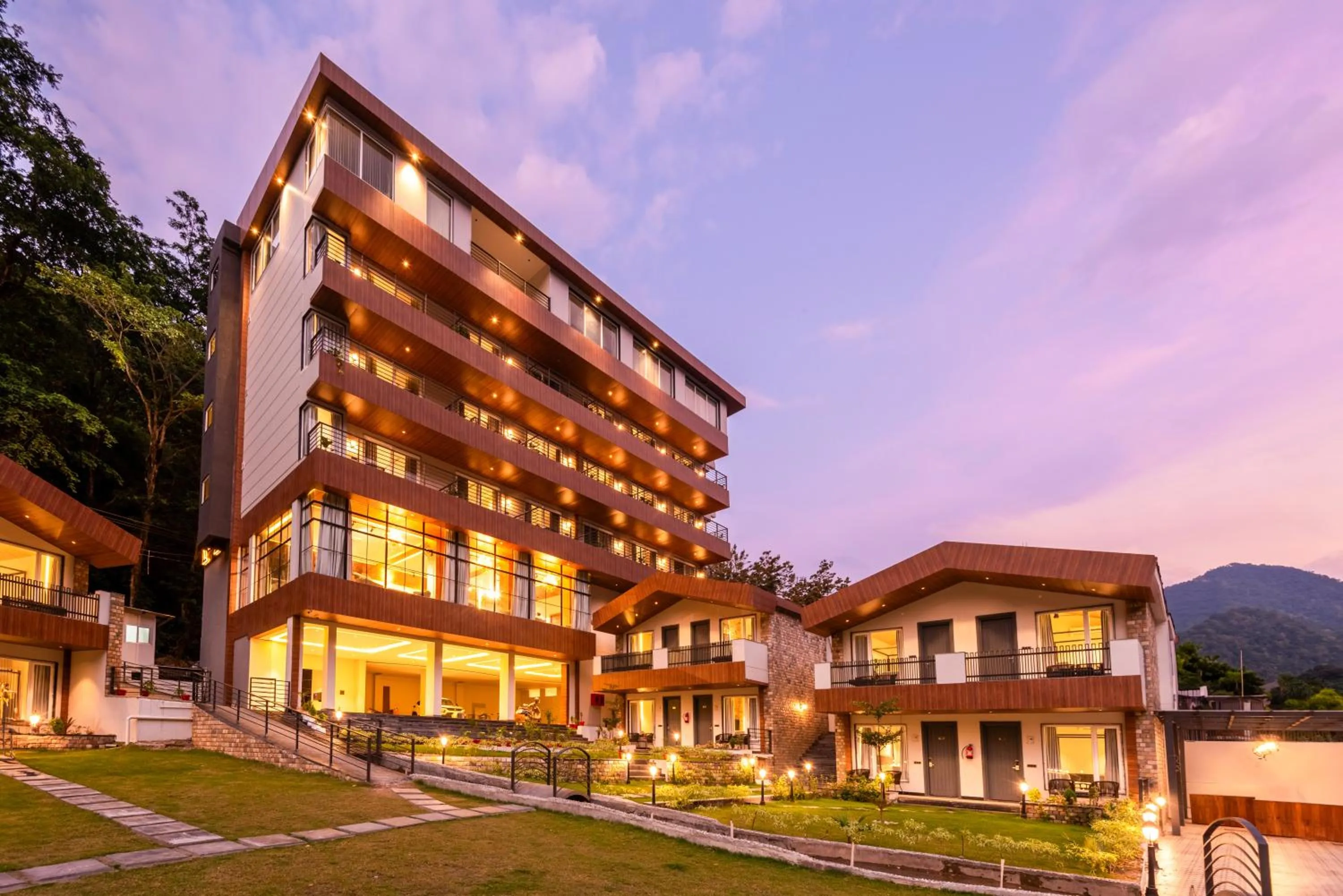 Property building in DLS Divine River Resort and Spa, Rishikesh