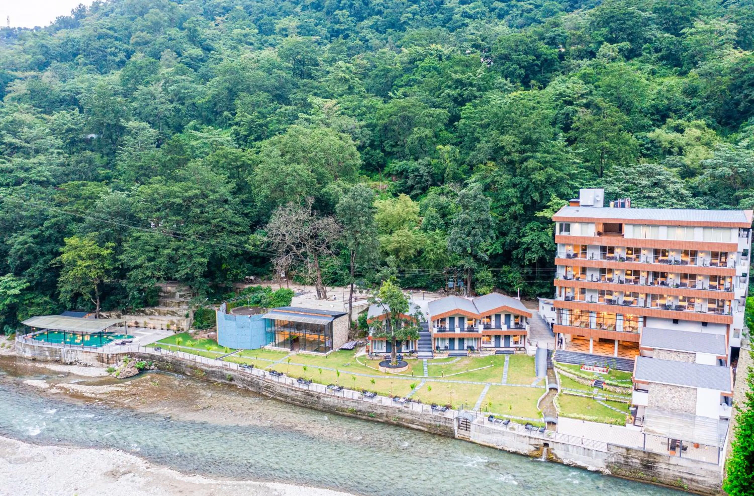 Property building in DLS Divine River Resort and Spa, Rishikesh