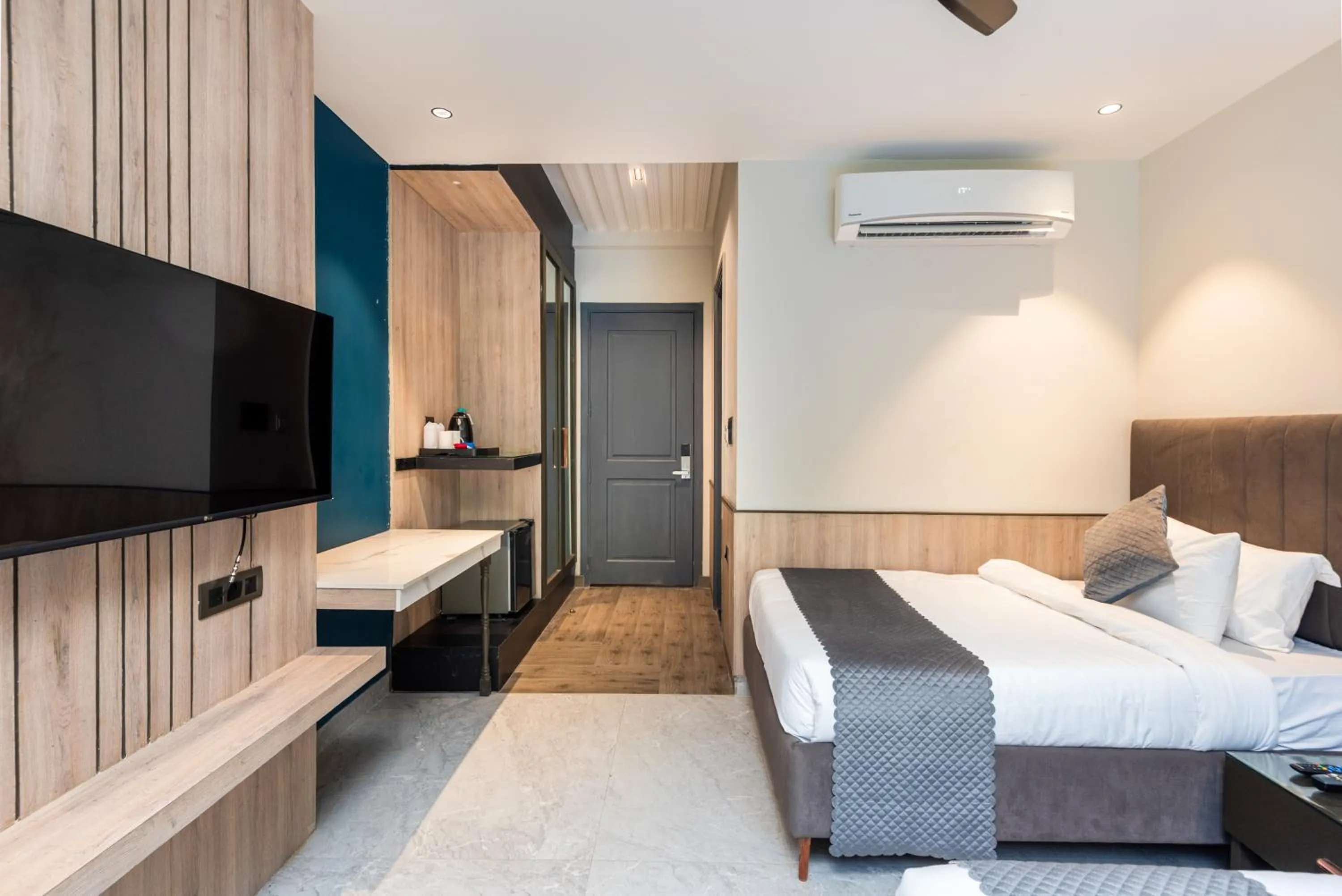 Bed in DLS Divine River Resort and Spa, Rishikesh