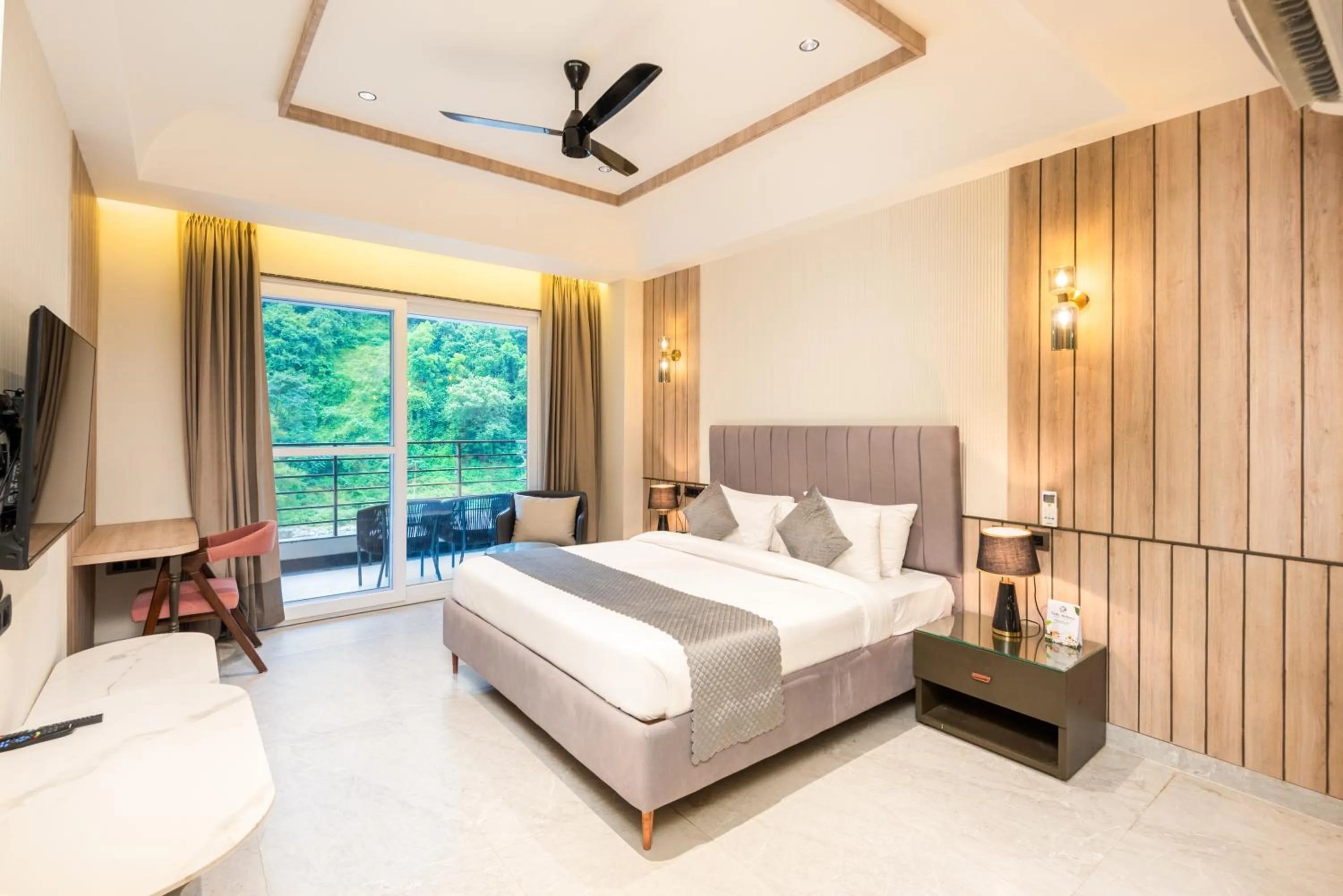 Property building, Bed in DLS Divine River Resort and Spa, Rishikesh